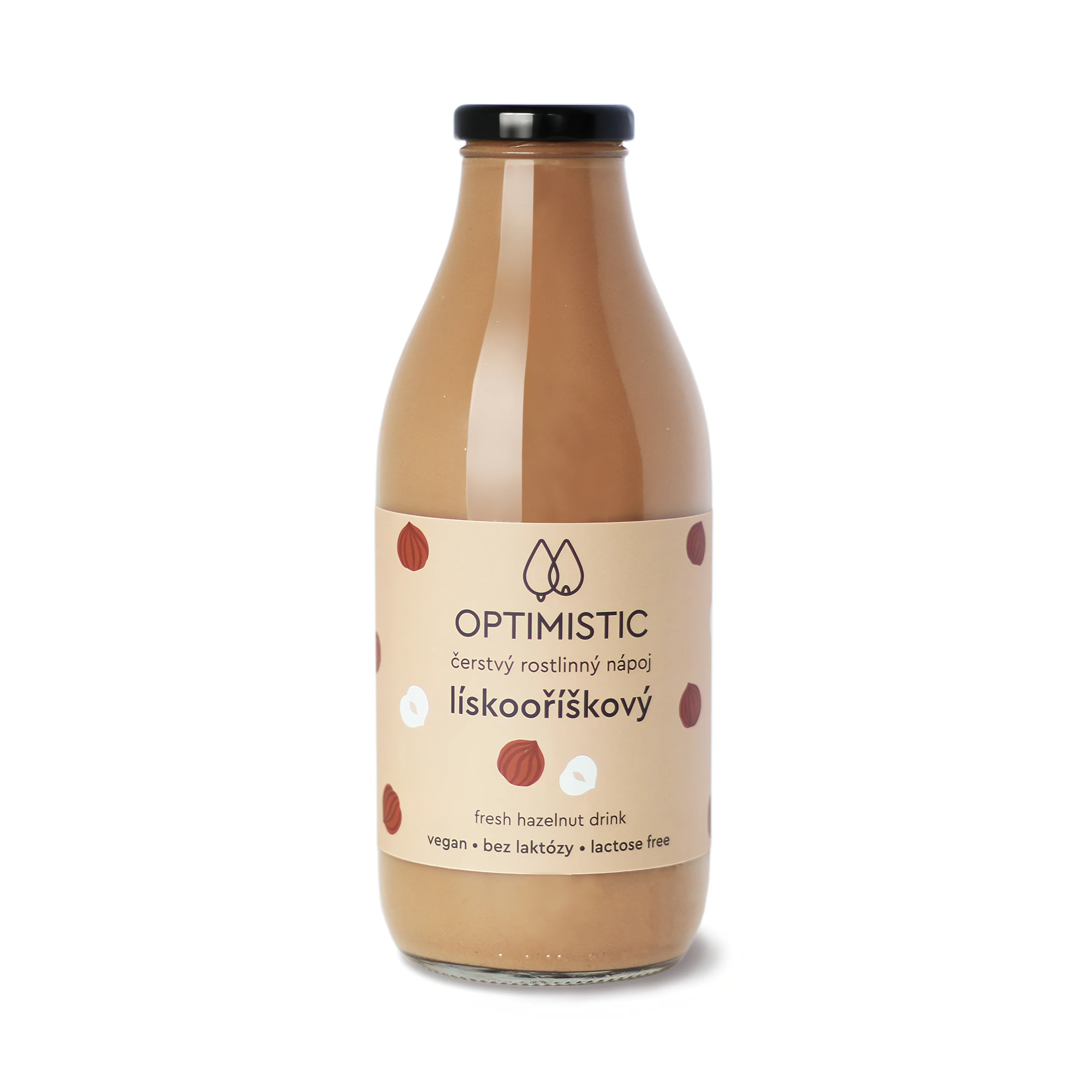Nápoj lískooříškový s datlovým sirupem 750 ml OPTIMISTIC