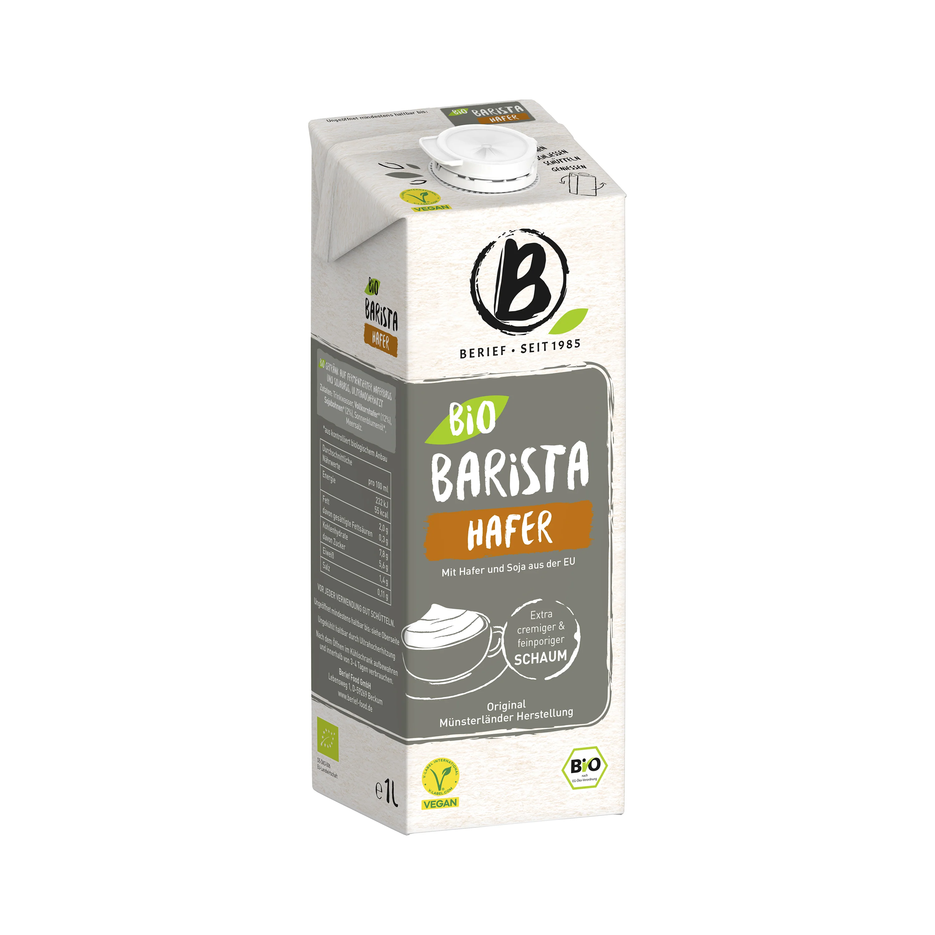 Nápoj ovesný Barista 1 l BIO   BERIEF