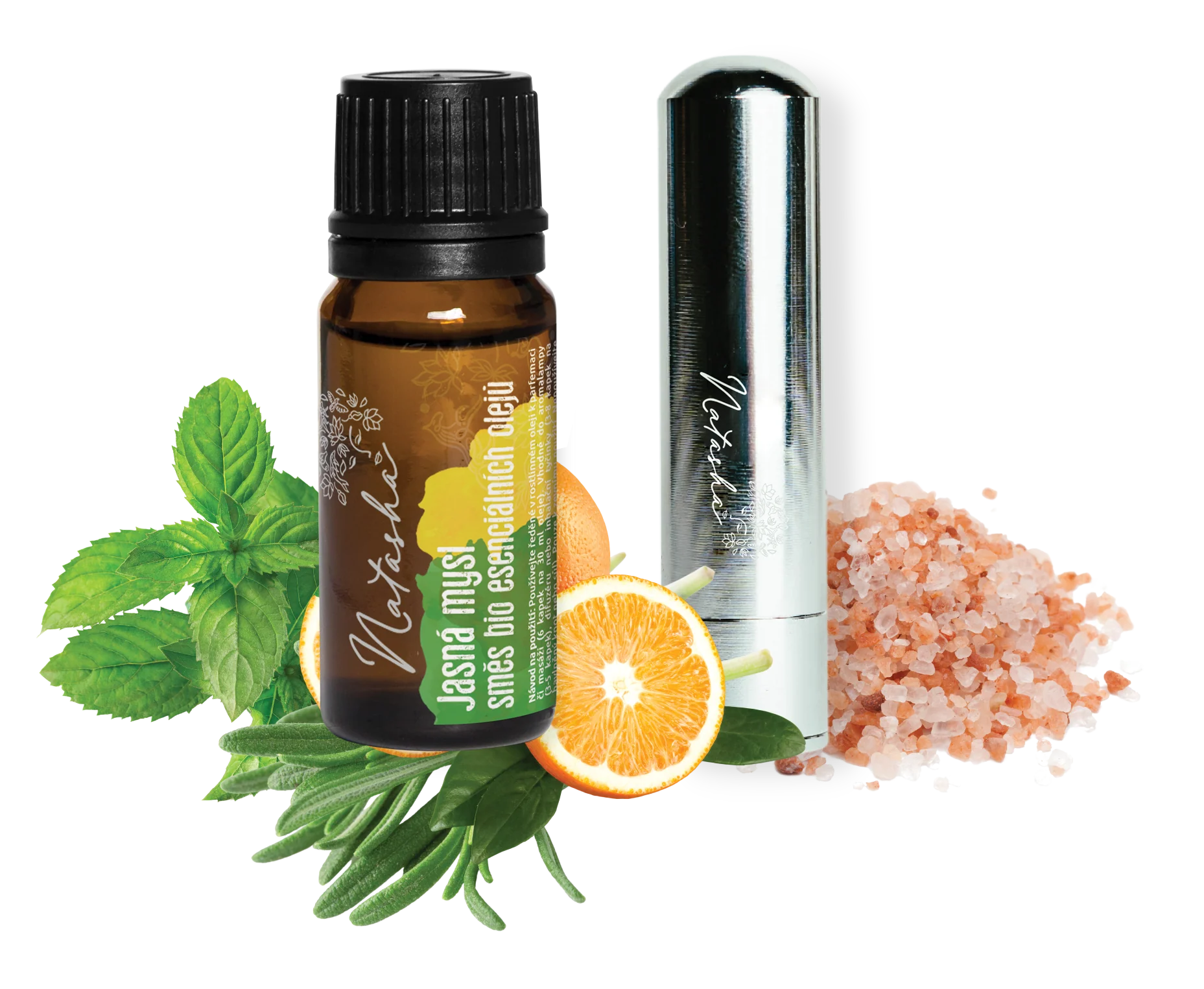Natasha Aroma sada s inhalátorem - Jasná mysl