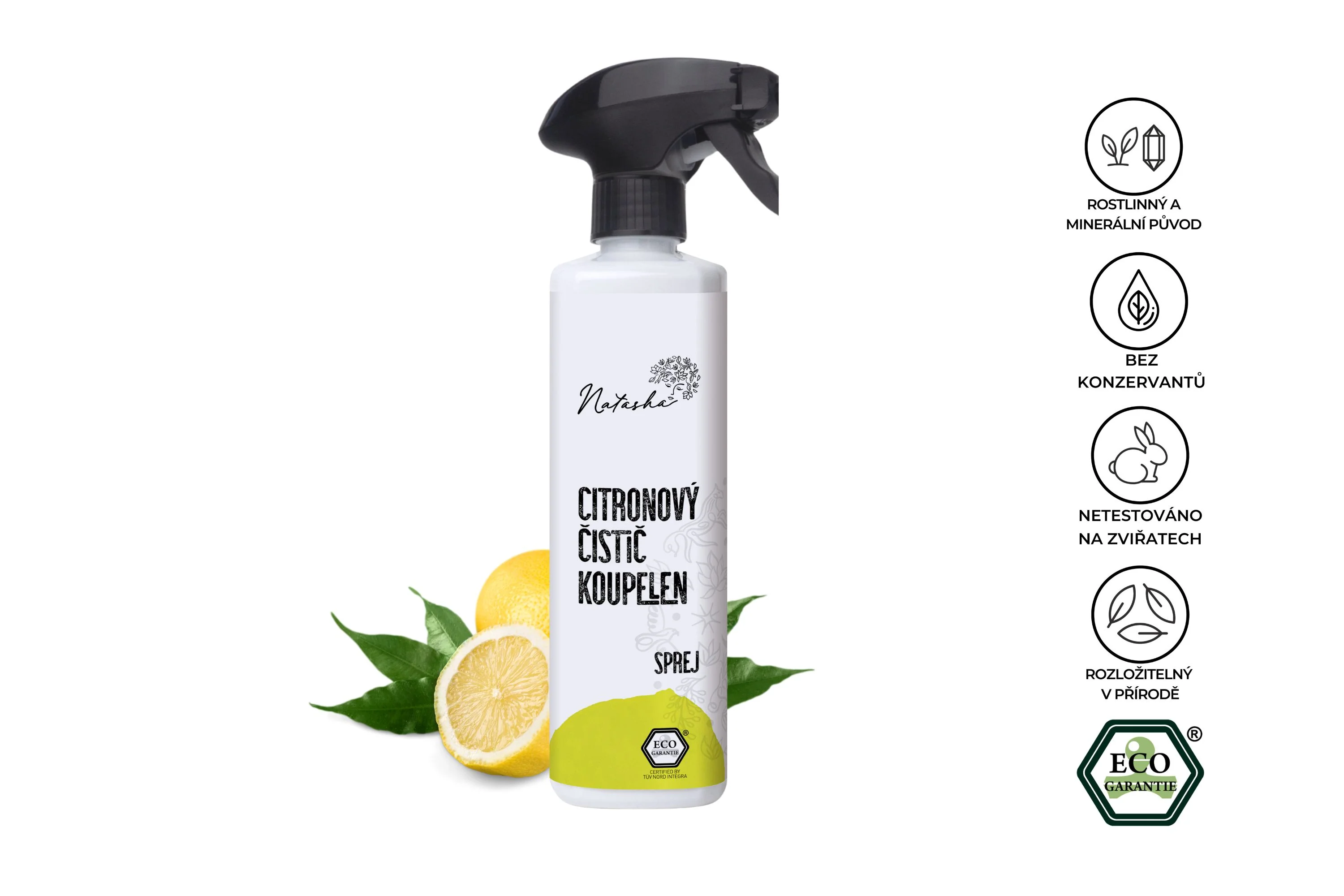 Natasha Citronový čistič koupelen - sprej (500 ml) - Image 2