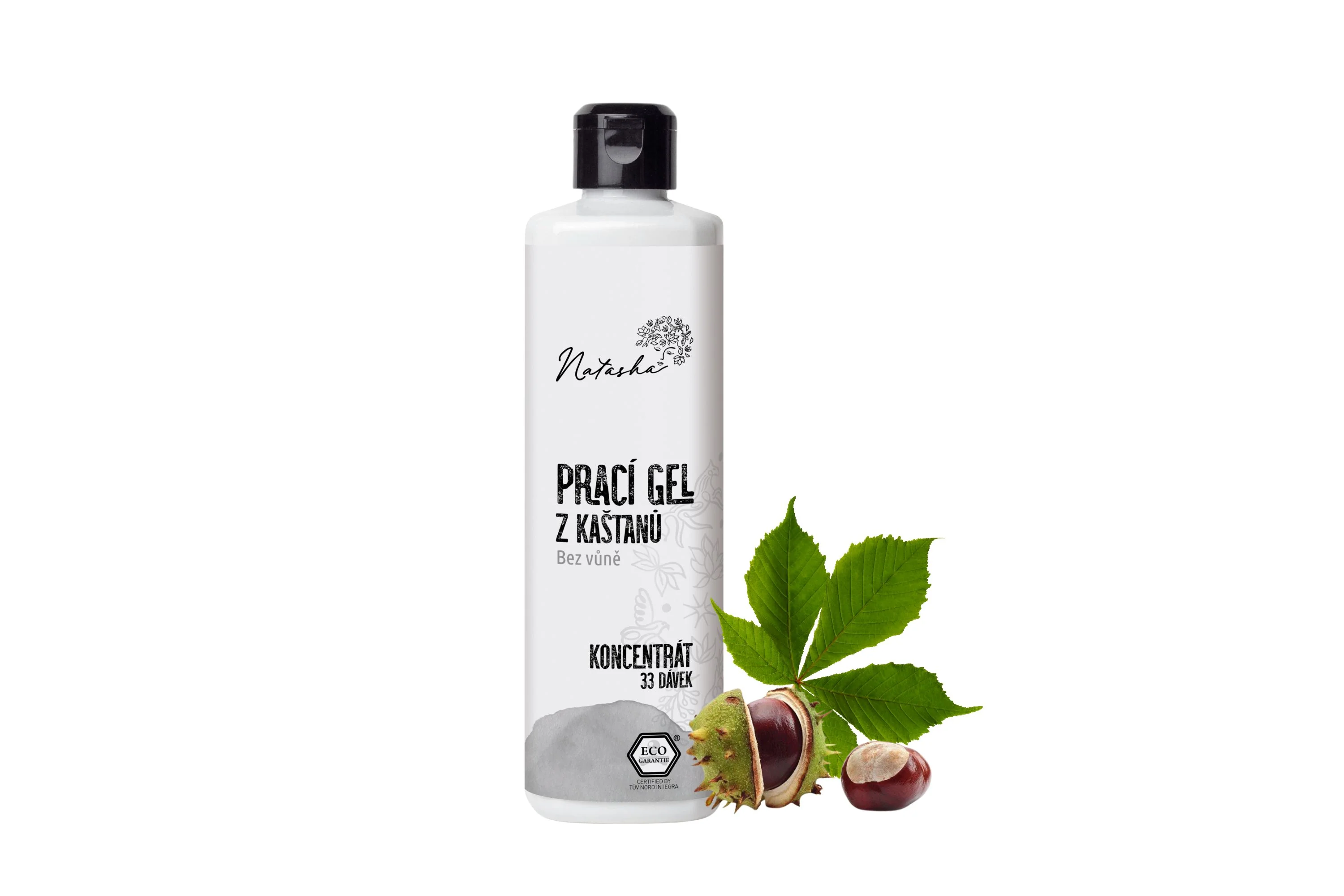 Natasha Prací gel z kaštanů bez vůně - koncentrát
