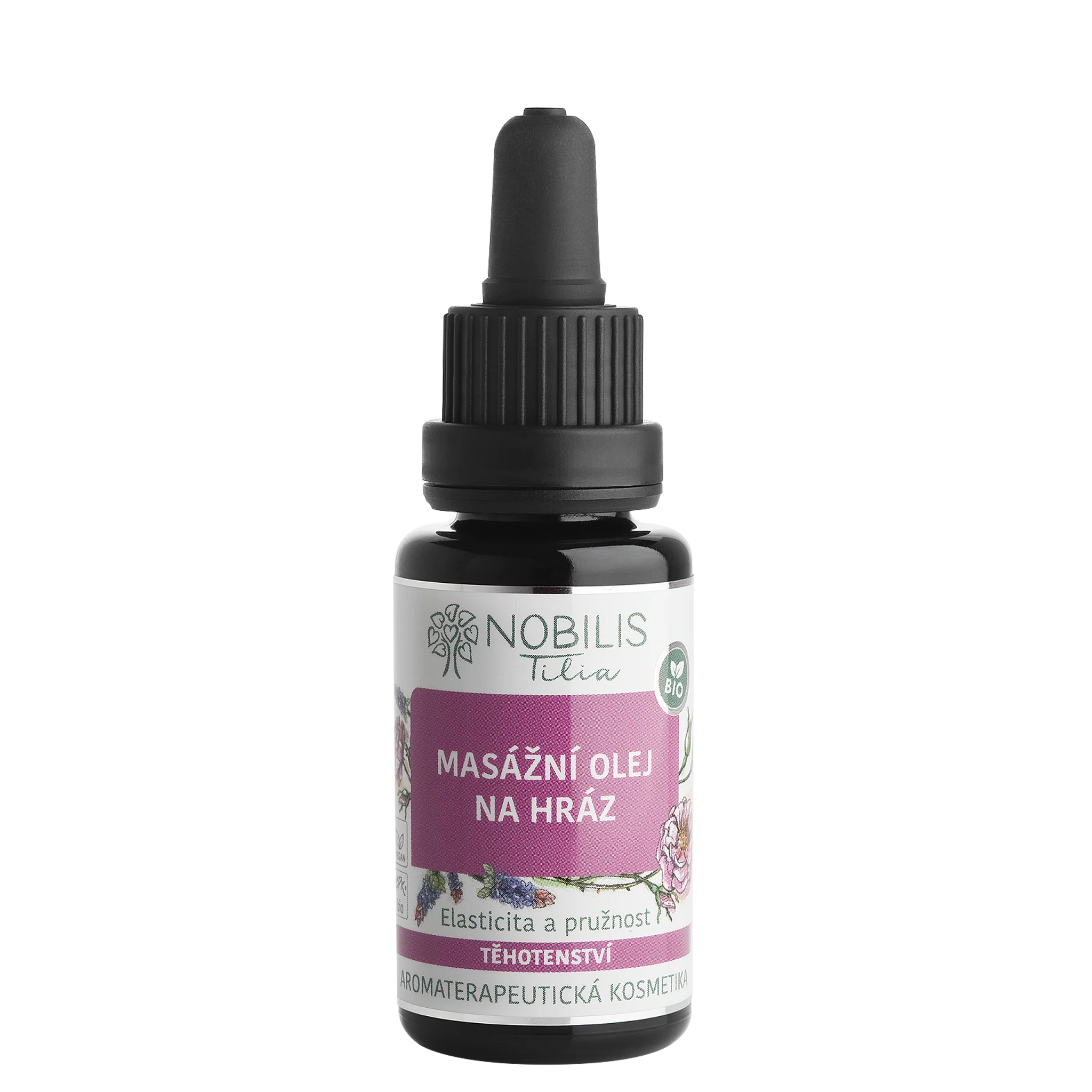 Nobilis Tilia Masážní olej na hráz BIO (20 ml)