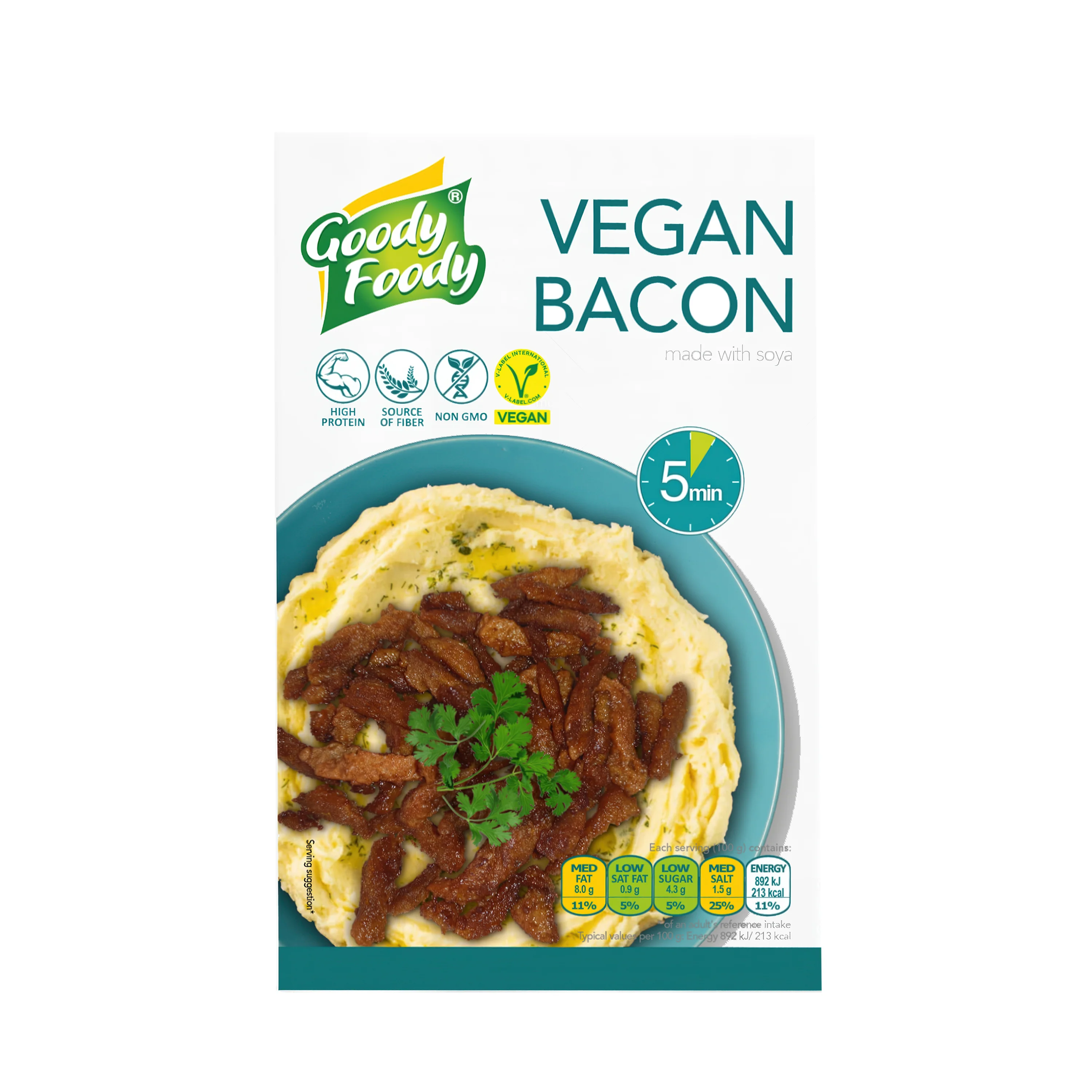 Nudličky s příchutí slaniny veganské 200 g GOODY FOODY