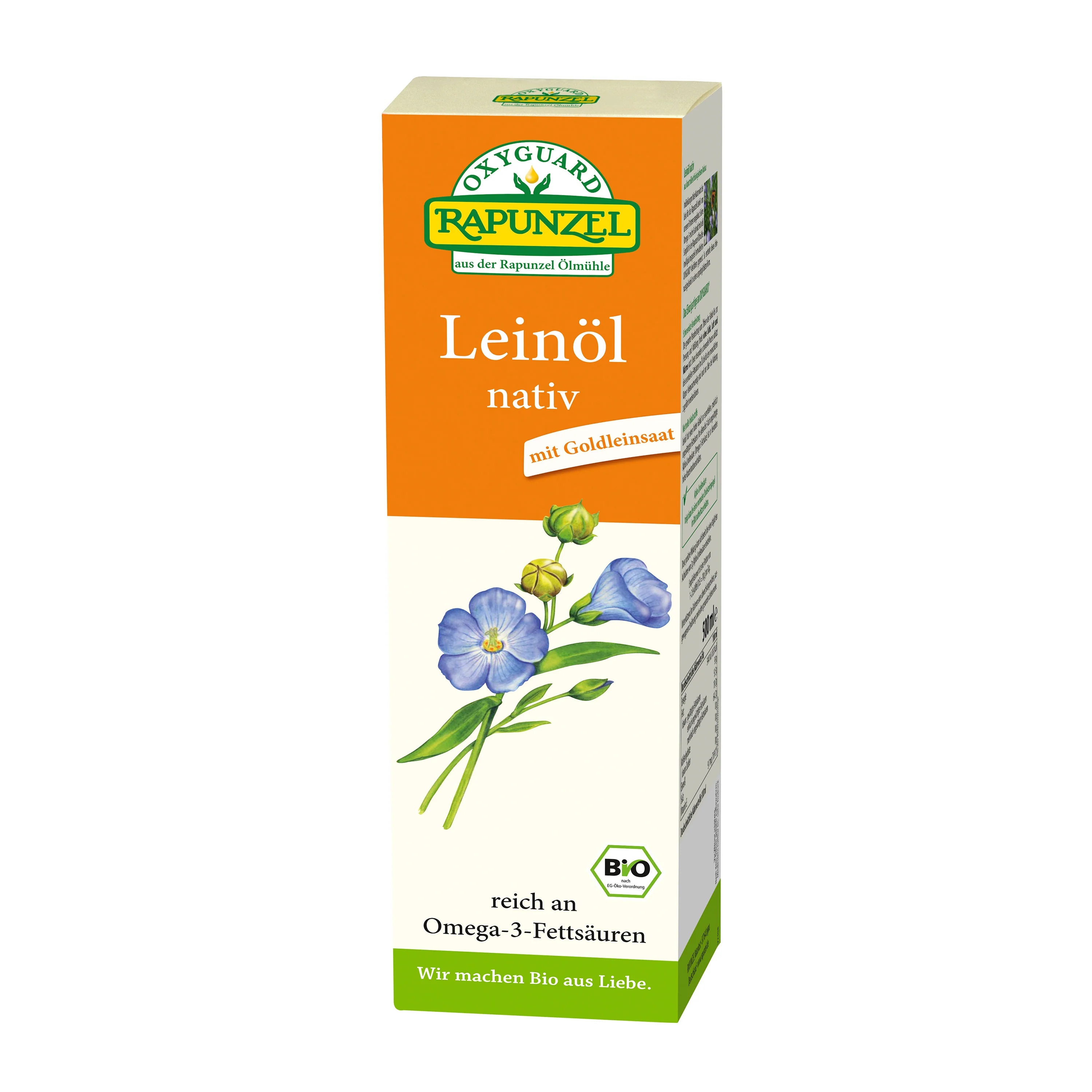 Rapunzel Olej lněný lisovaný za studena BIO (500 ml)