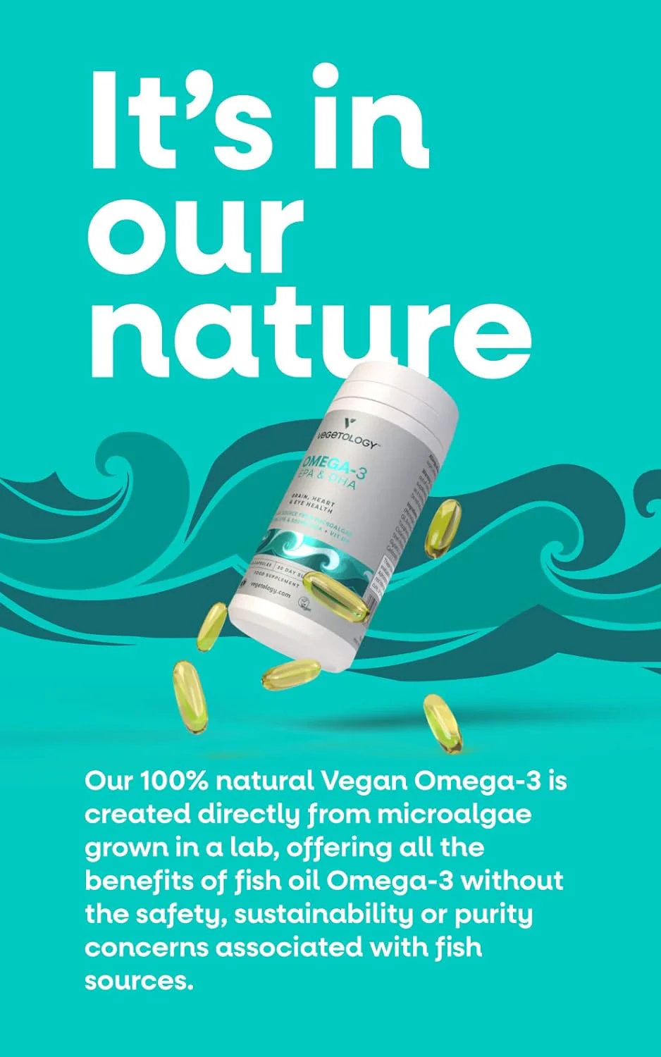 Vegetology Omega-3 (Opti3) - EPA a DHA s vitaminem D3 (60 kapslí) - Image 11