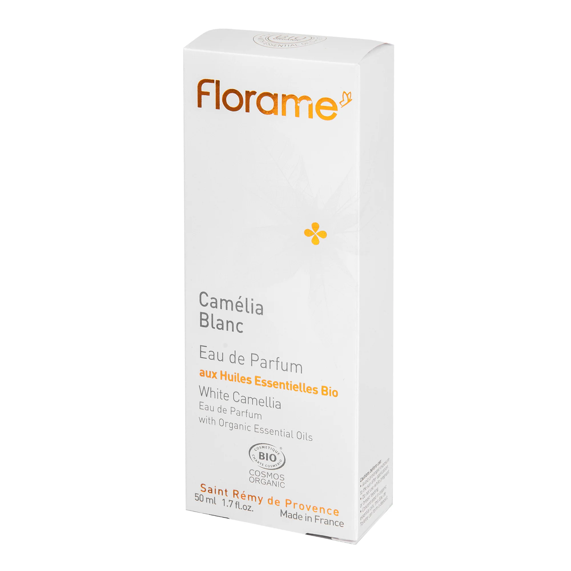 Parfémová voda přírodní CAMÉLIA BLANC — bílá kamélie 50 ml BIO   FLORAME - Image 3