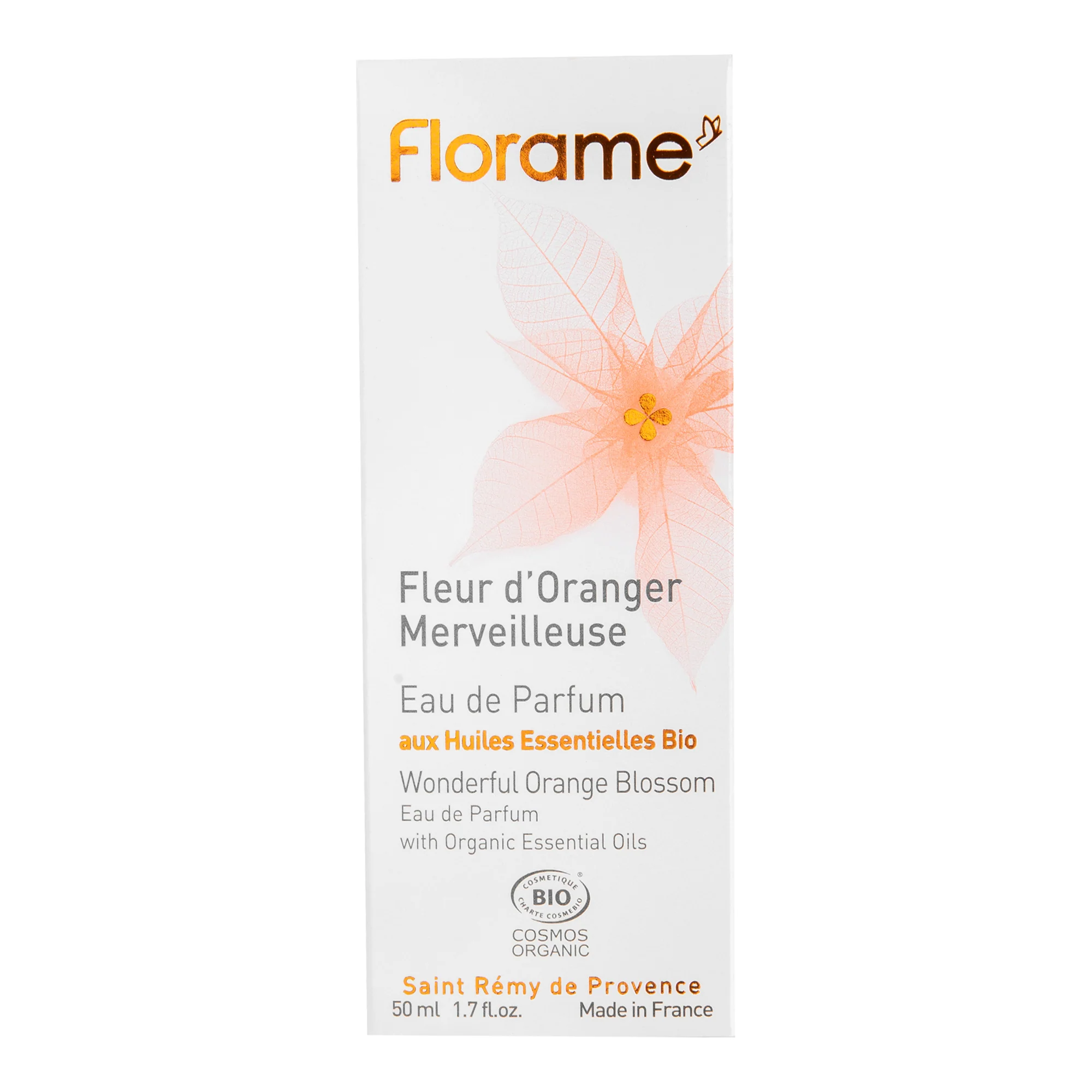Parfémová voda přírodní FLEUR D'ORANGER MERVEILLEUS — nádherný květ pomeranče 50 ml BIO   FLORAME - Image 2