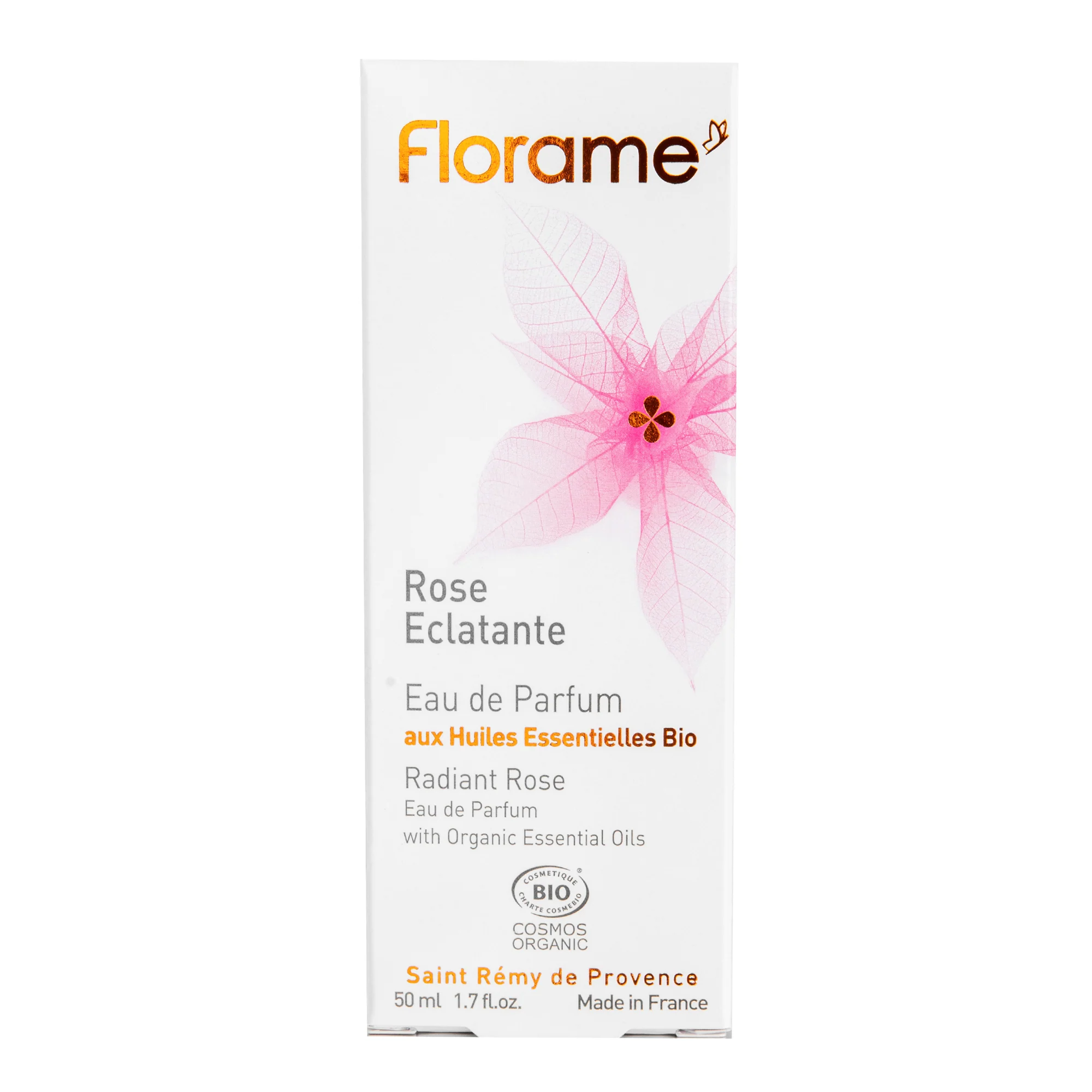 Parfémová voda přírodní ROSE ECLATANTE — zářící růže 50 ml BIO FLORAME - Image 2