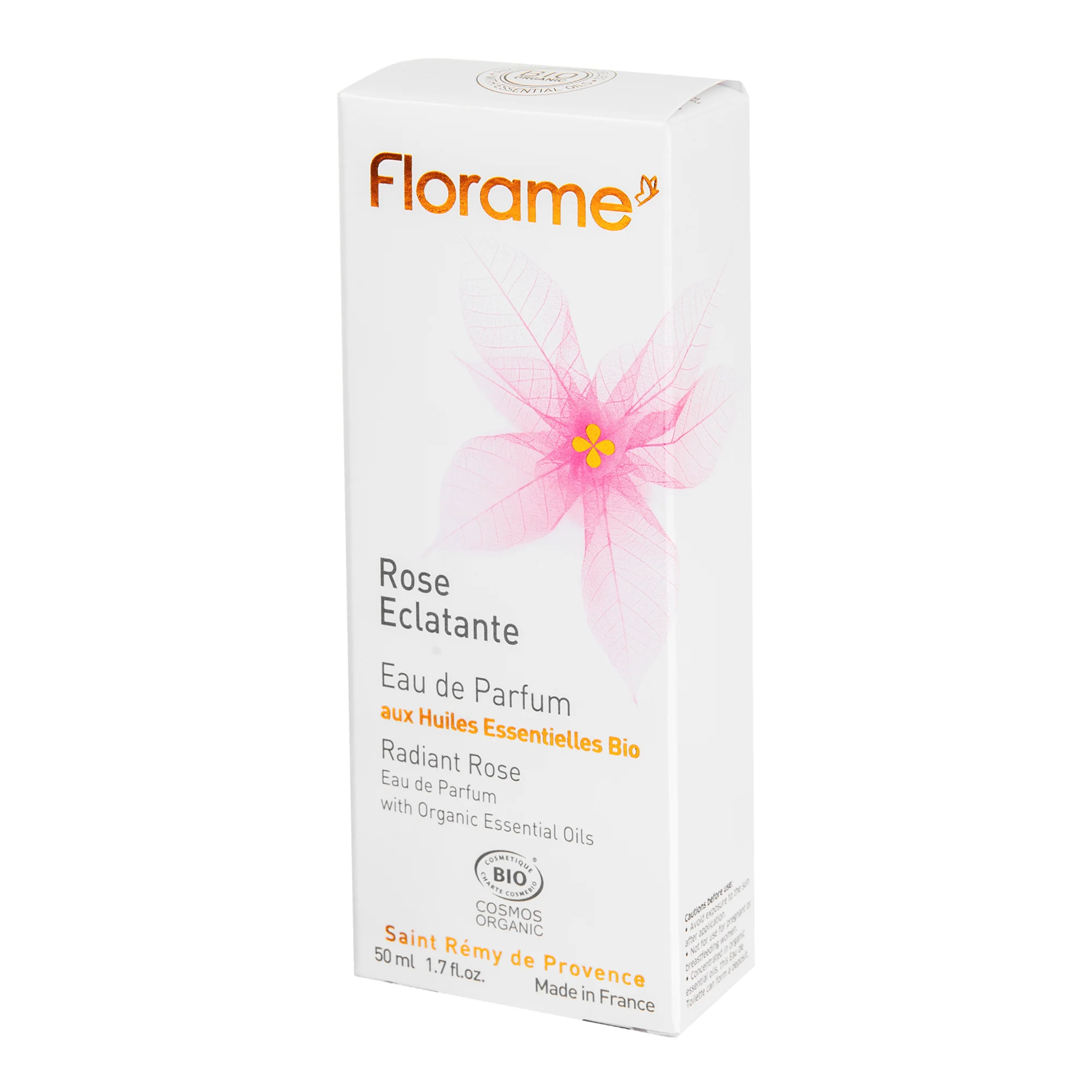 Parfémová voda přírodní ROSE ECLATANTE — zářící růže 50 ml BIO FLORAME - Image 3