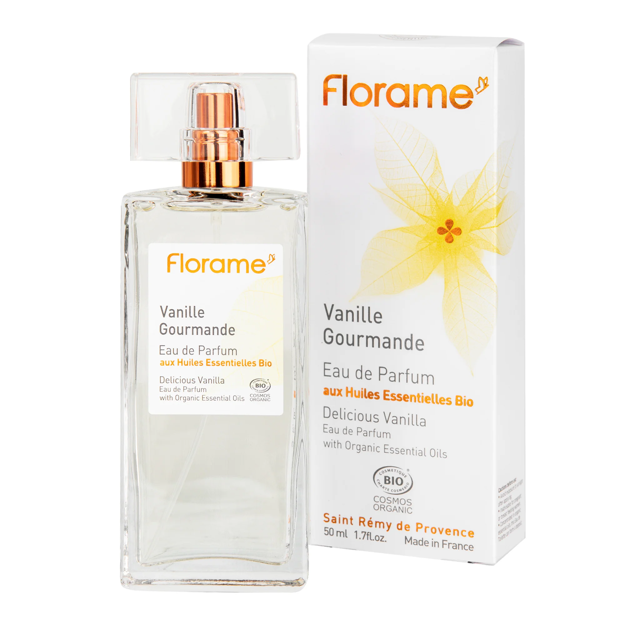 Parfémová voda přírodní VANILLE GOURMANDE — lahodná vanilka 50 ml BIO FLORAME