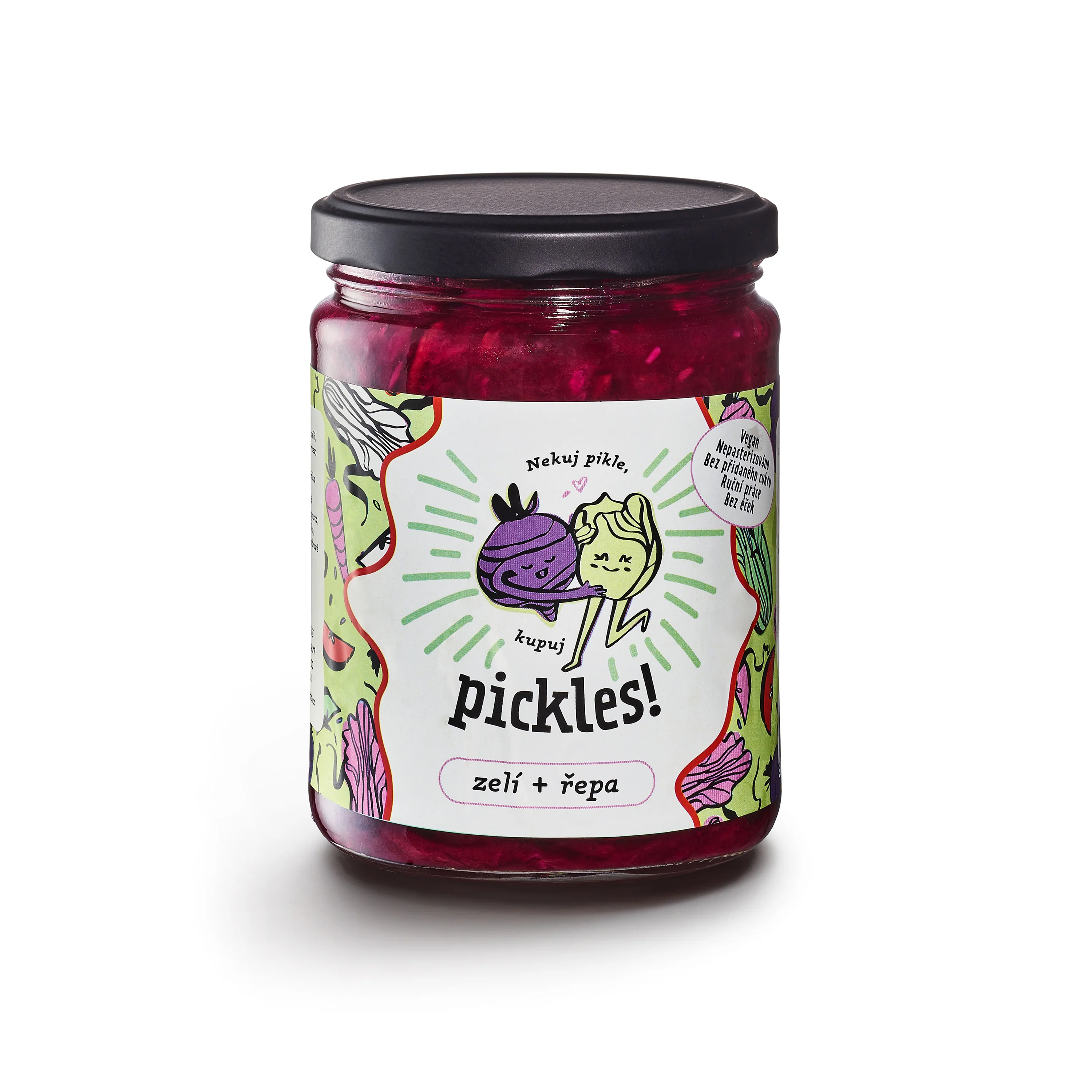 Pickles s červeným zelím a řepou 490 g FERMENT IT