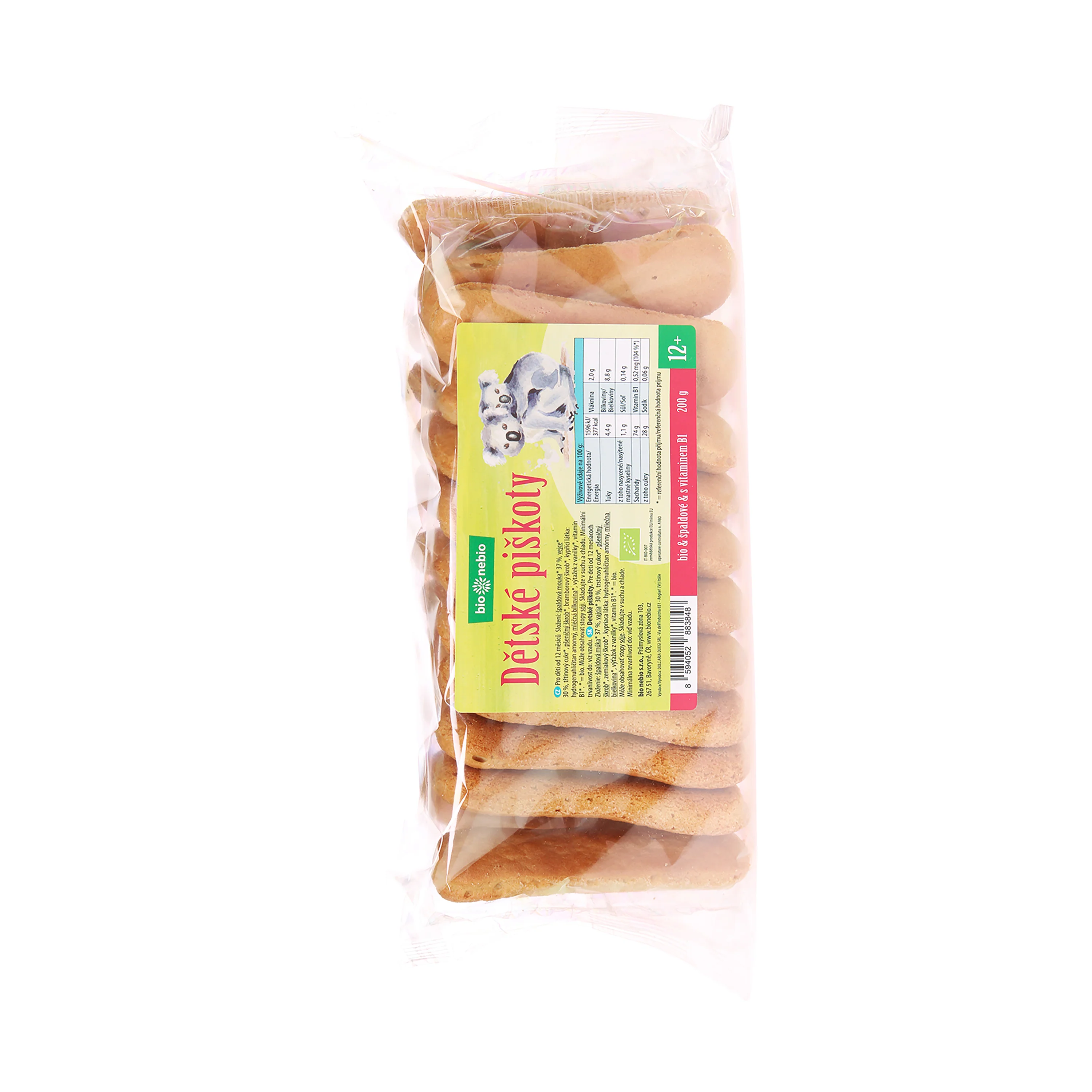 Piškoty špaldové dětské 200 g BIO   BIO NEBIO