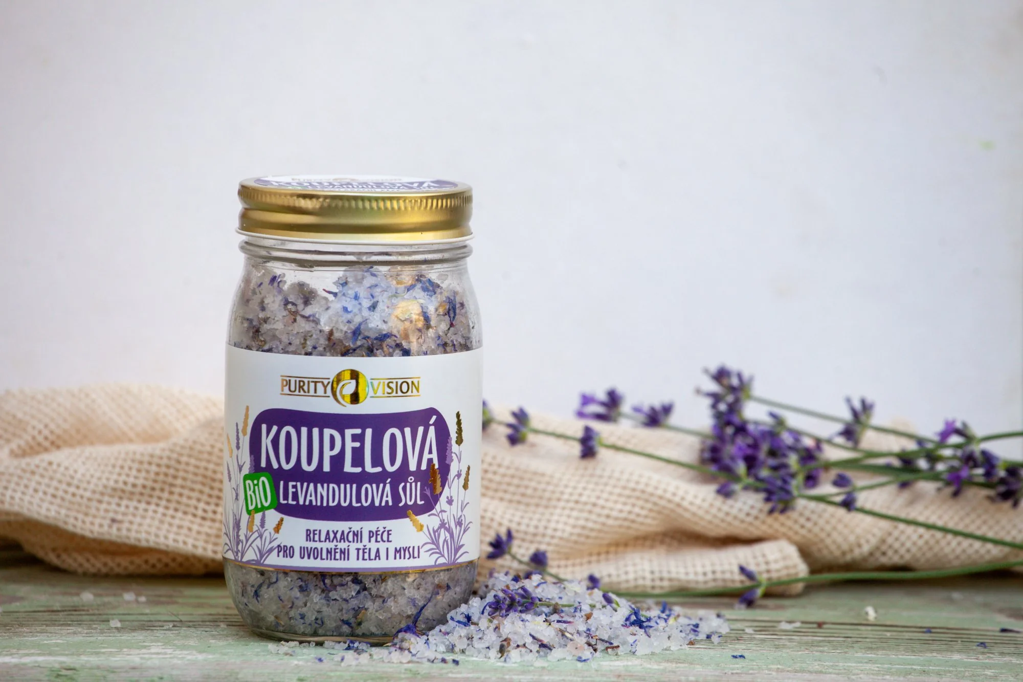 Purity Vision Levandulová koupelová sůl (400 g) - Image 3