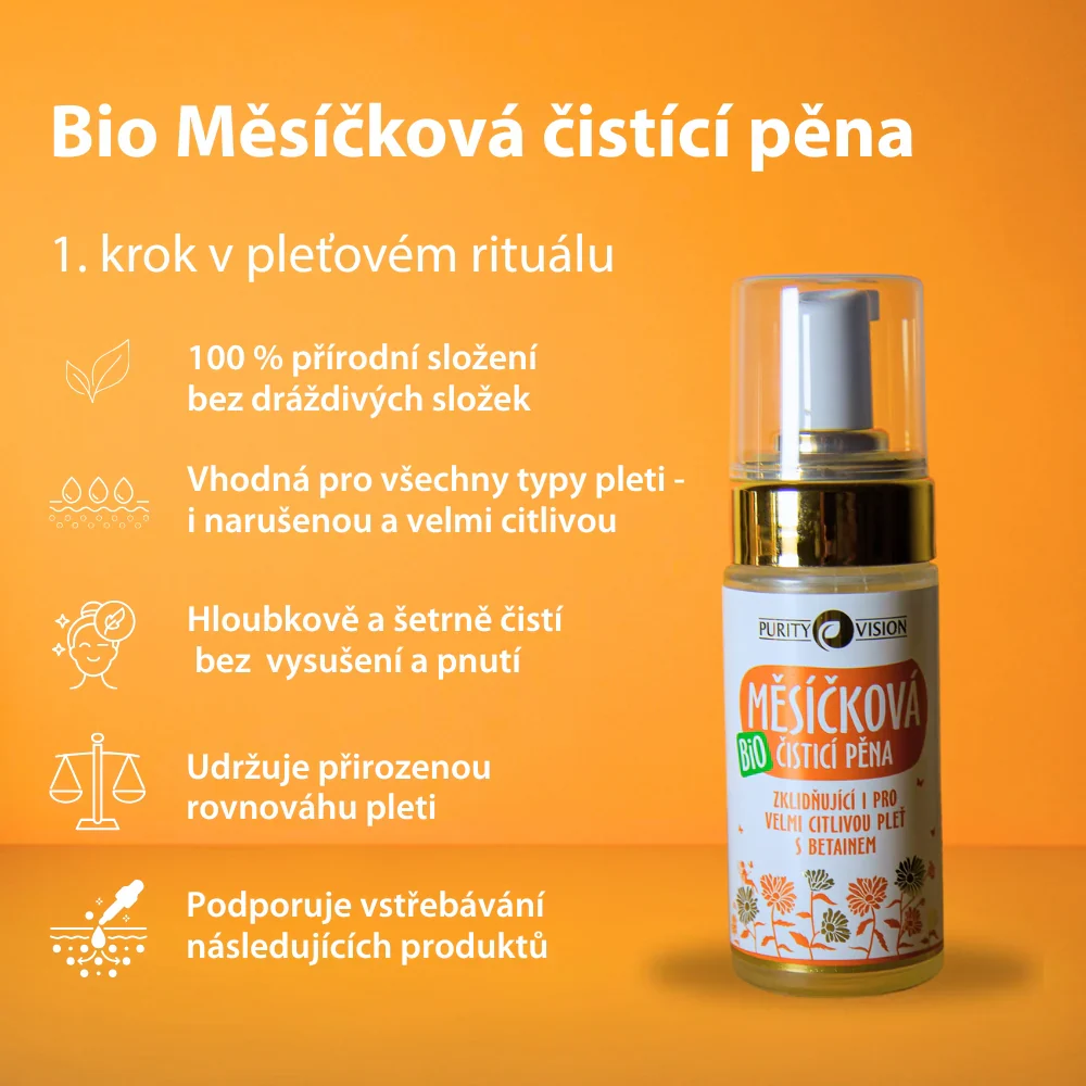 Purity Vision Měsíčková čisticí pěna (90 ml) - Image 5