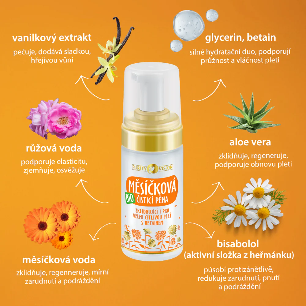 Purity Vision Měsíčková čisticí pěna (90 ml) - Image 6