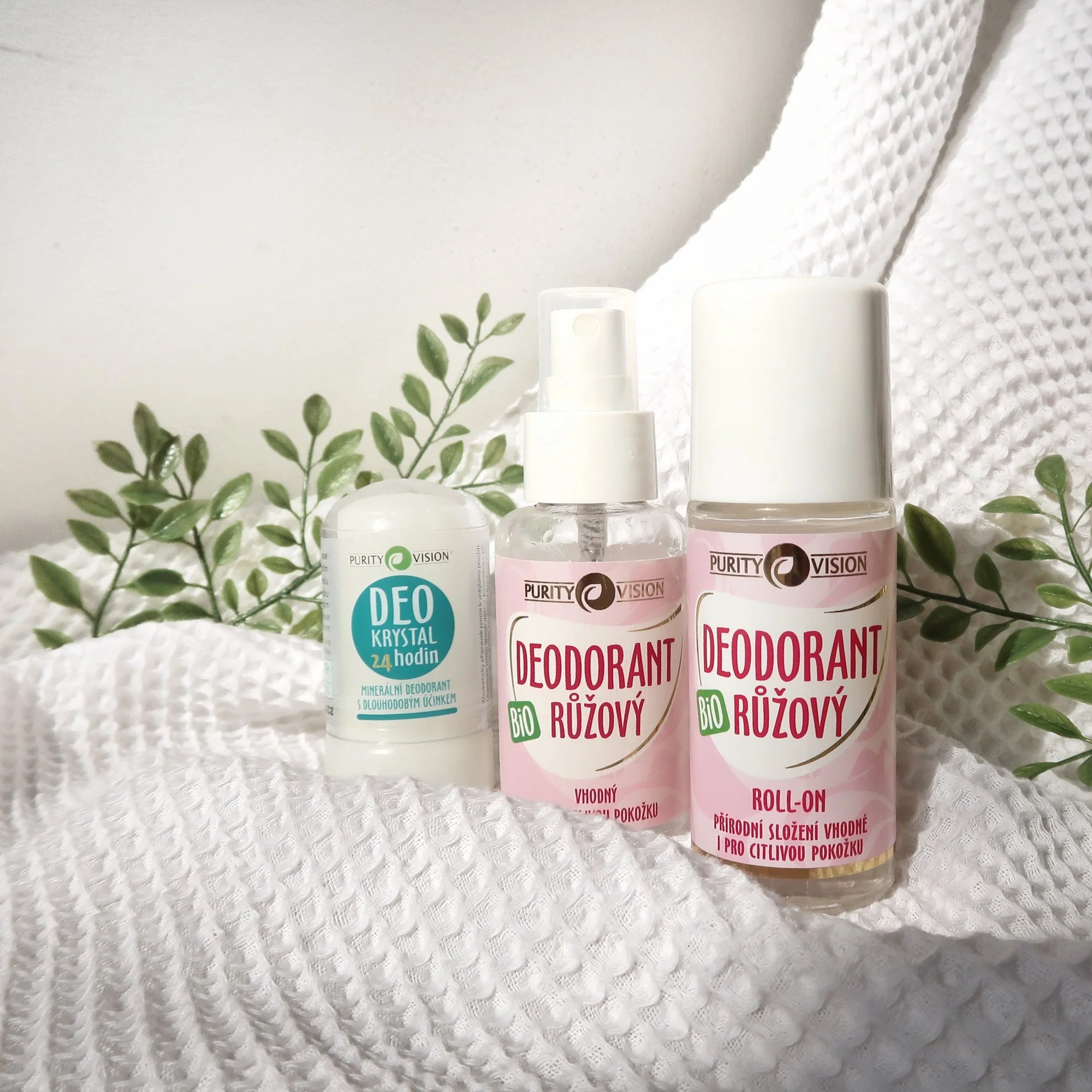 Purity Vision Růžový deodorant roll-on BIO (50 ml) - Image 2