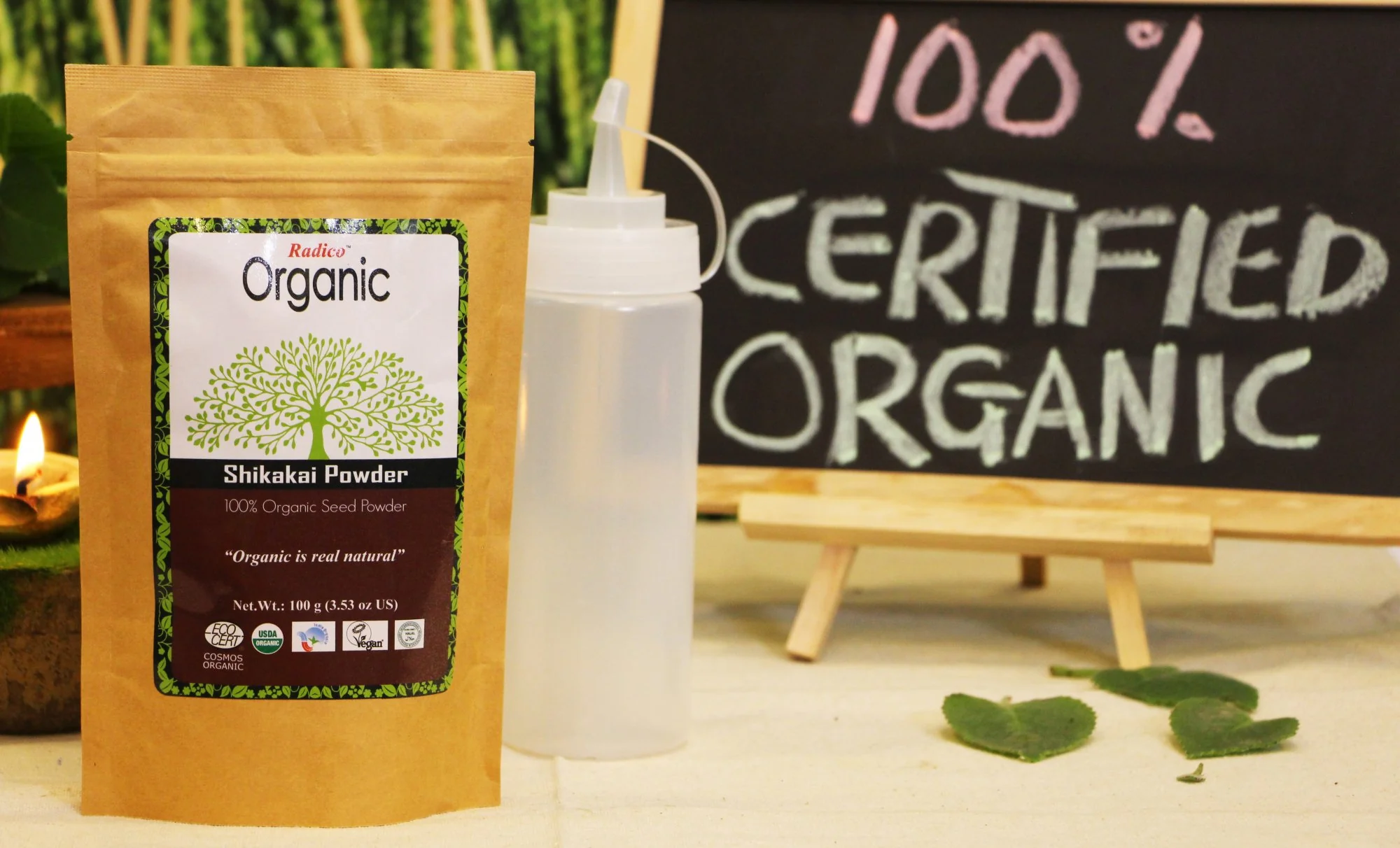 Radico Práškový šampon BIO (100 g) - Shikakai - Image 3