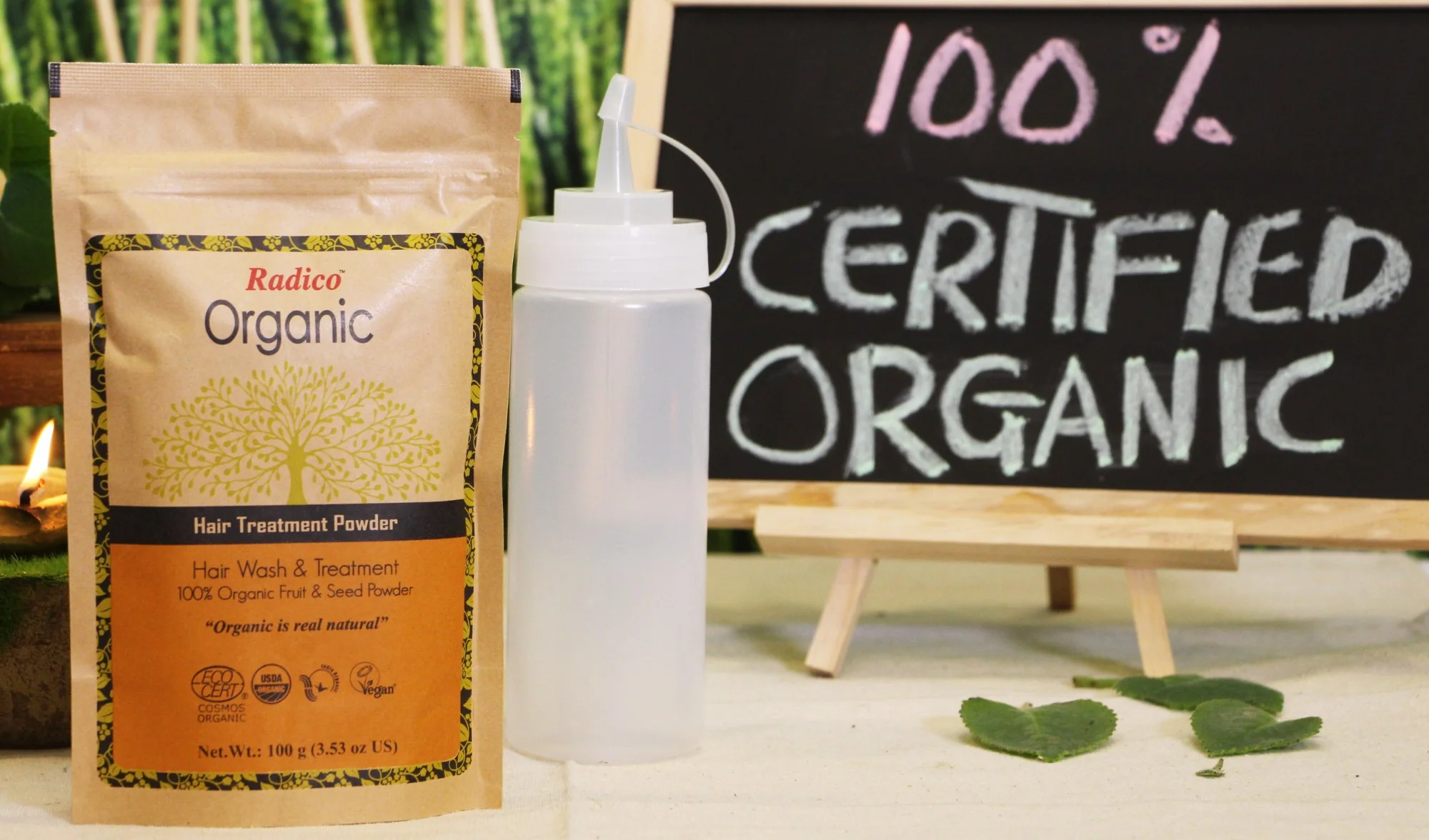 Radico Práškový šampon s kondicionérem (100 g) - Amla+Ritha+Shikakai - Image 3