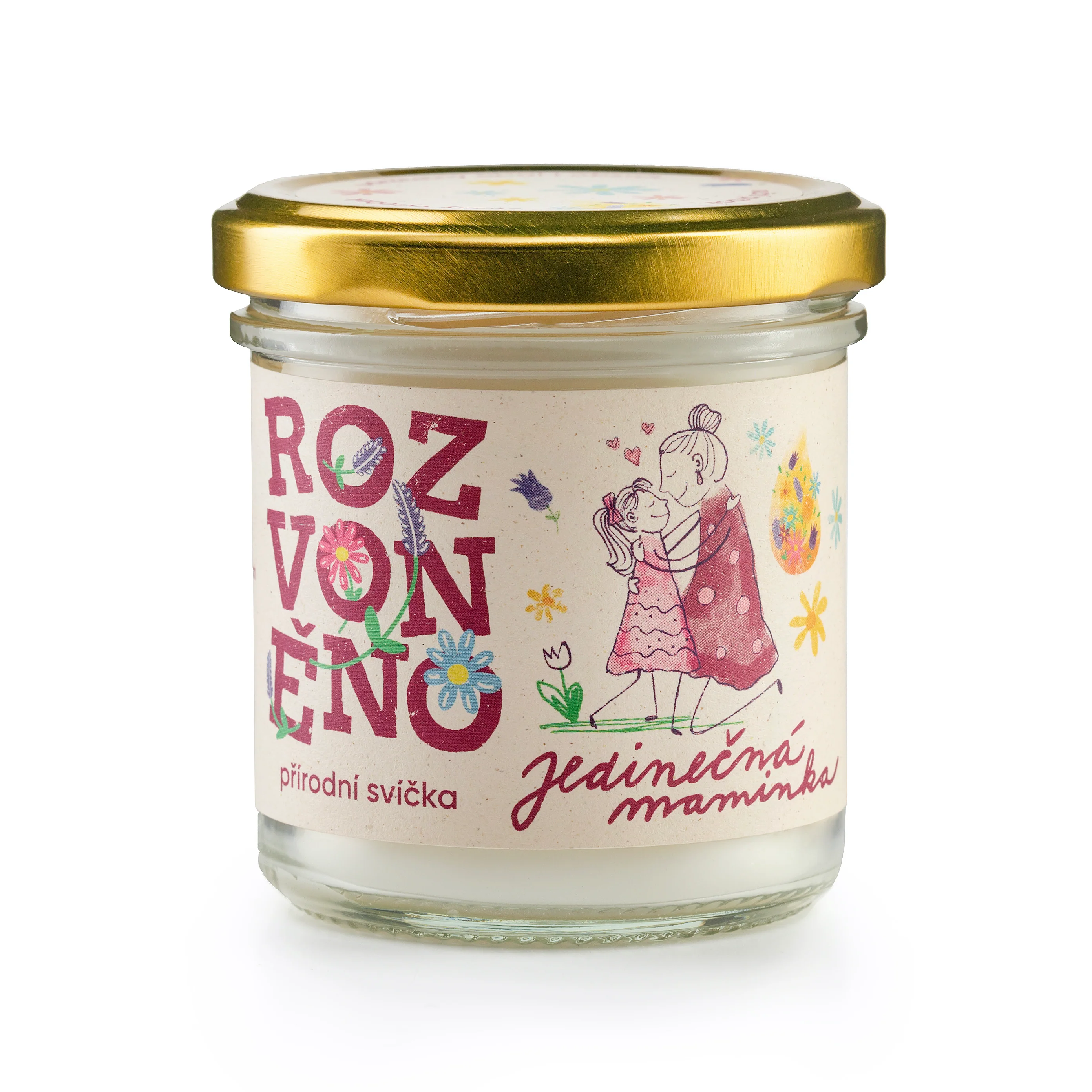 Rozvoněno Vonná svíčka - Jedinečná maminka (130 ml)