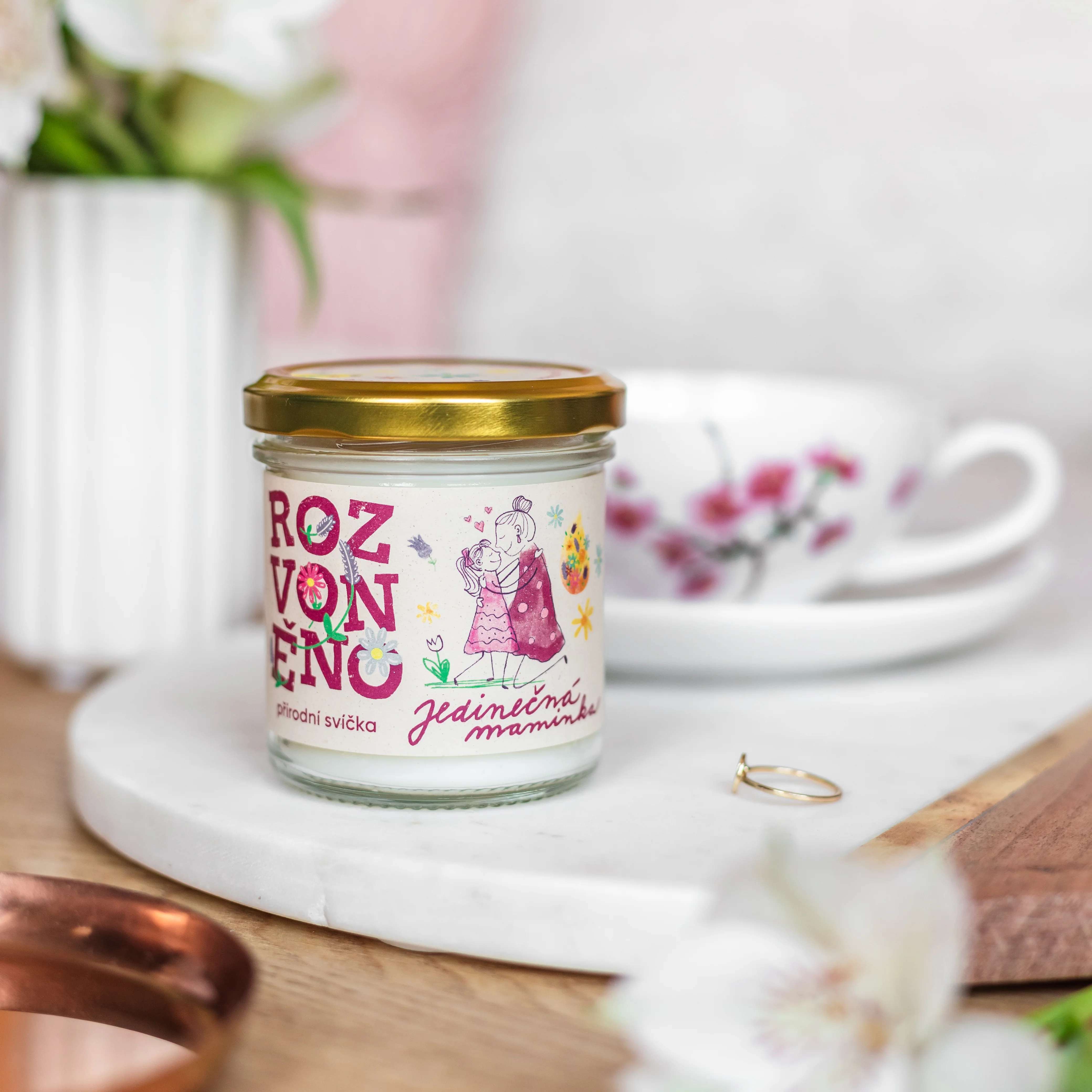 Rozvoněno Vonná svíčka - Jedinečná maminka (130 ml) - Image 3