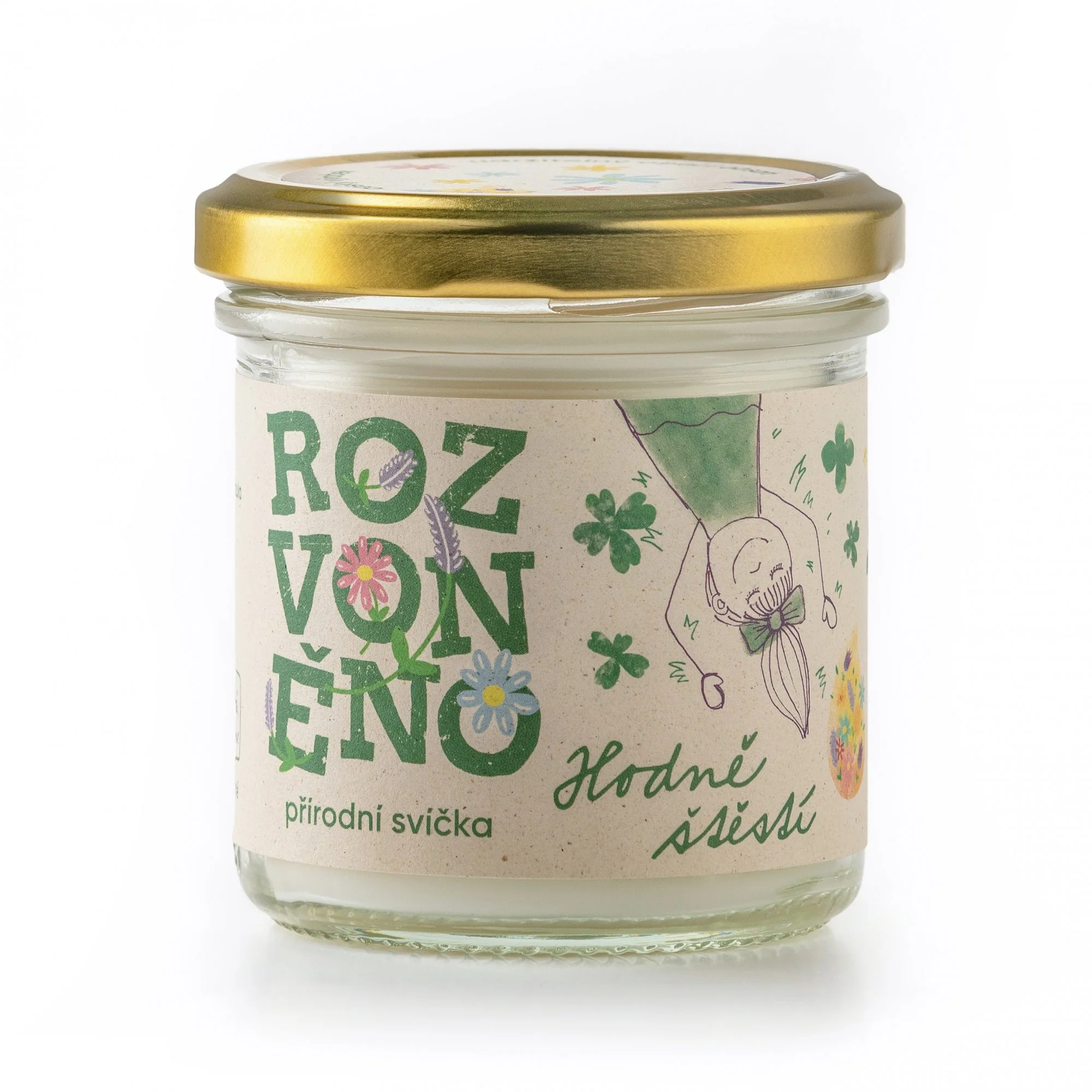 Rozvoněno Vonná svíčka - Hodně štěstí (130 ml)