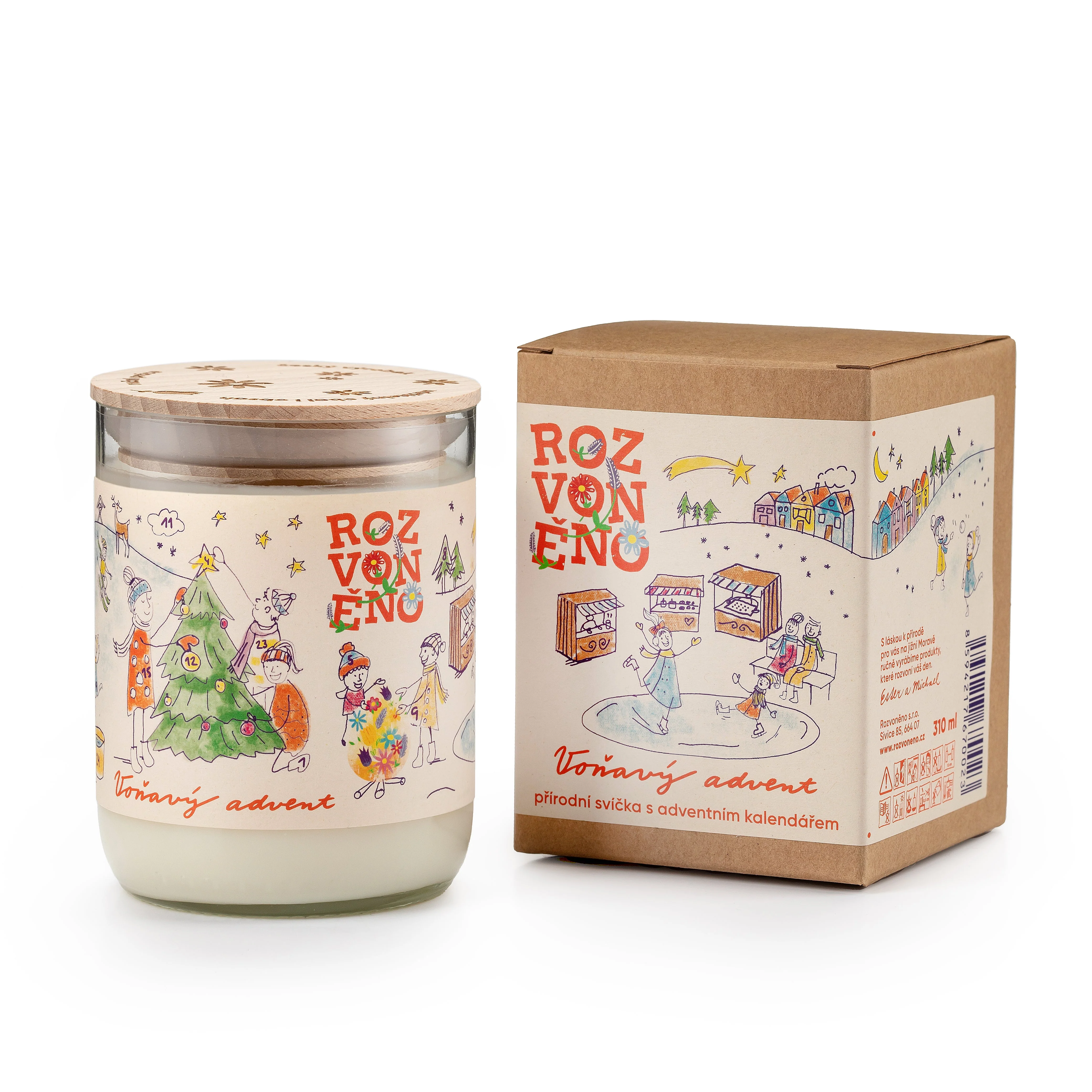 Rozvoněno Vonná svíčka - Voňavý advent (300 ml) - Image 2