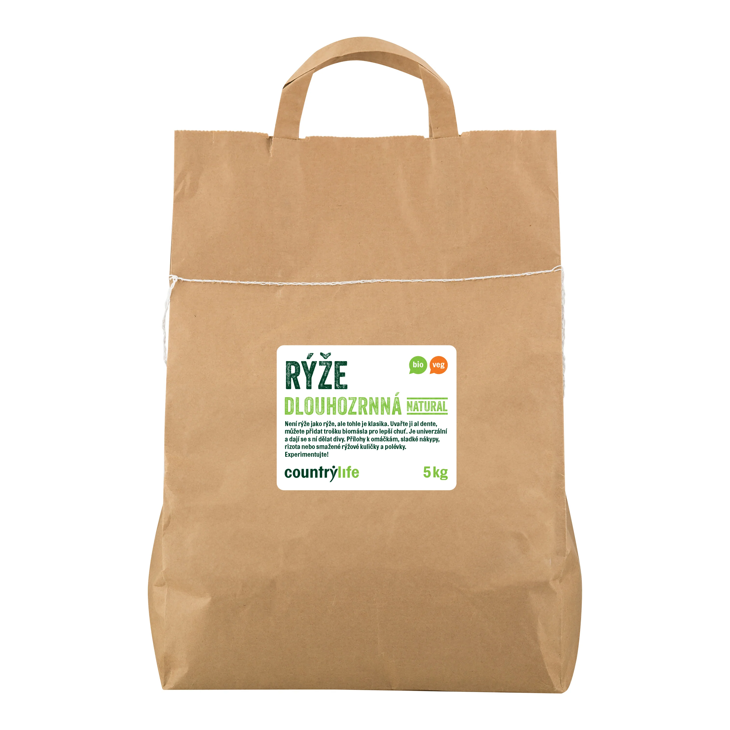 Rýže dlouhozrnná natural 5 kg BIO   COUNTRY LIFE - Image 2