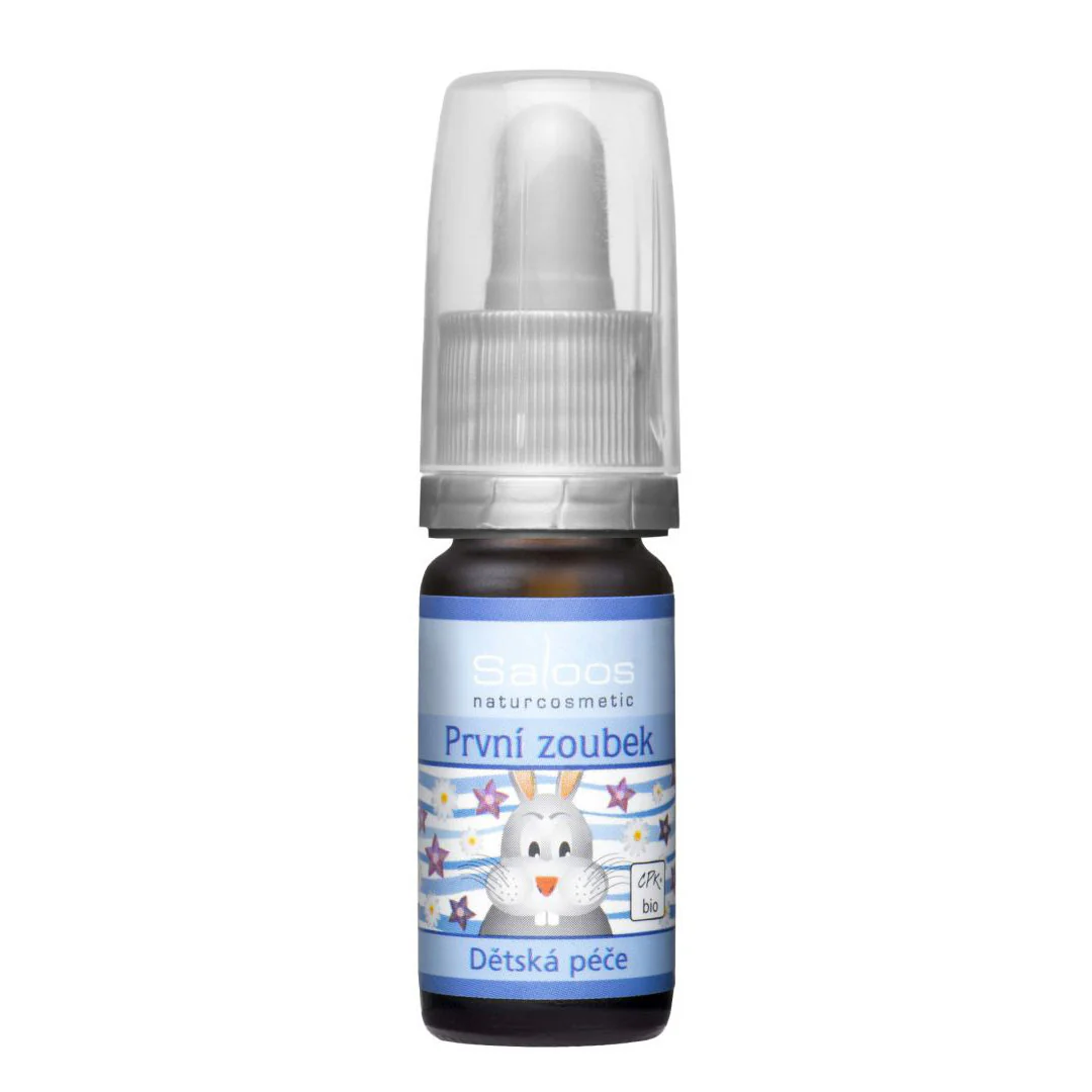 Saloos Dětský masážní olej První zoubek BIO (10 ml)