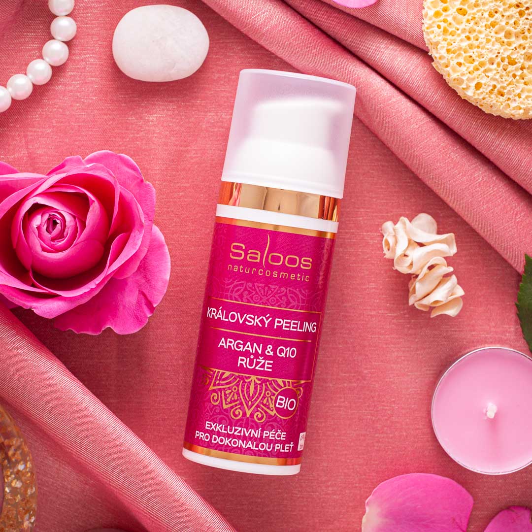 Saloos Královský peeling Argan & Q10 BIO - Růže (50 ml) - Image 2