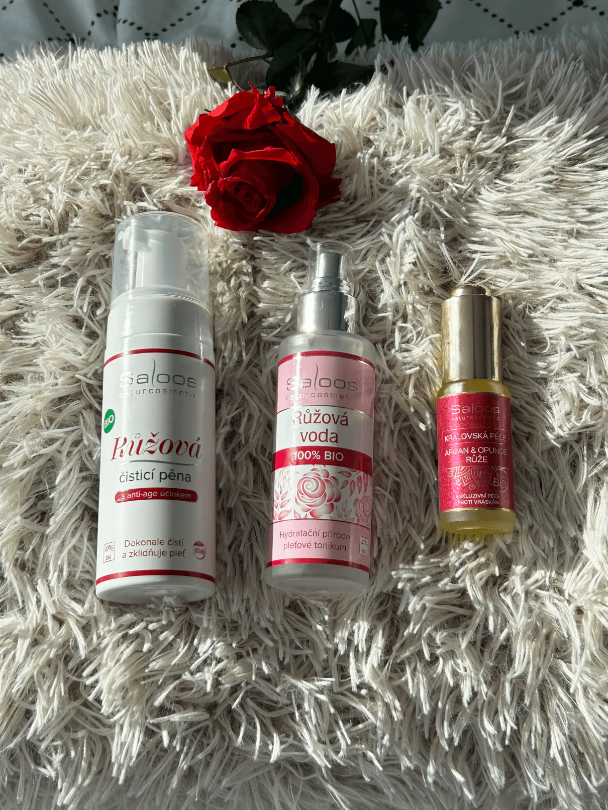 Saloos Pleťový olej Královská péče Argan & Opuncie BIO – Růže (20 ml) - Image 3