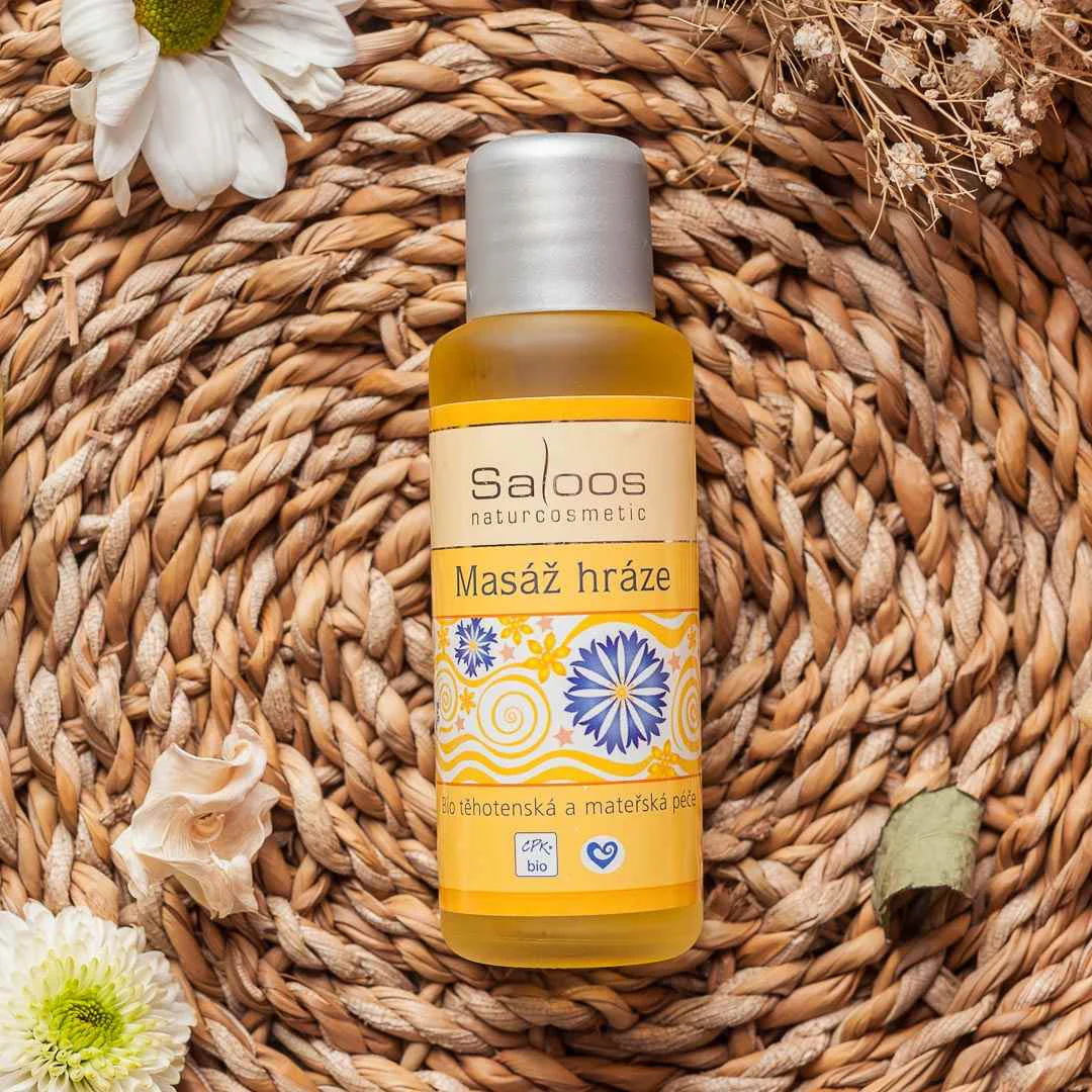 Saloos Těhotenský a mateřský olej na masáž hráze BIO (50 ml) - Image 2