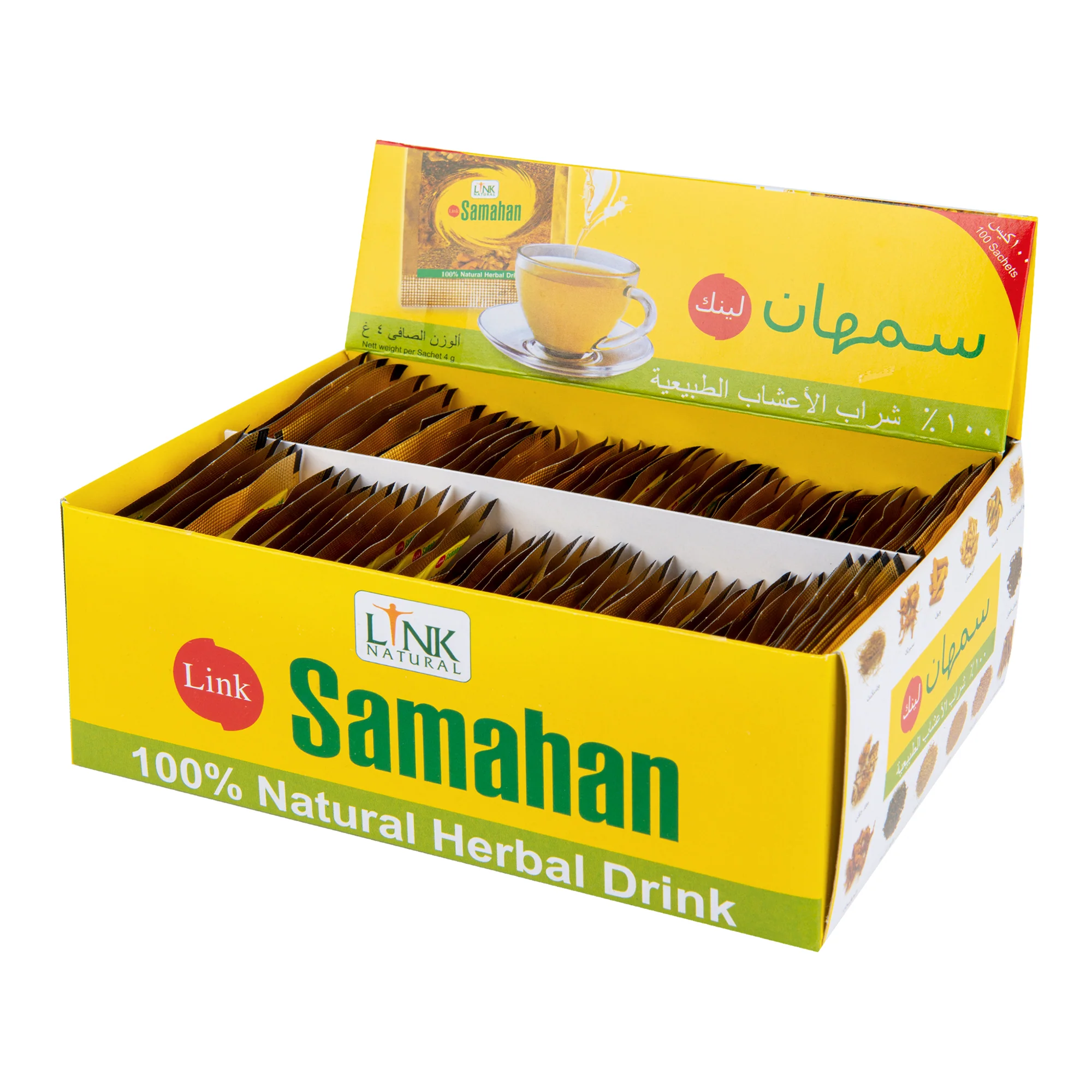 Samahan nápoj bylinný instantní 100x4 g   LINK NATURAL - Image 2