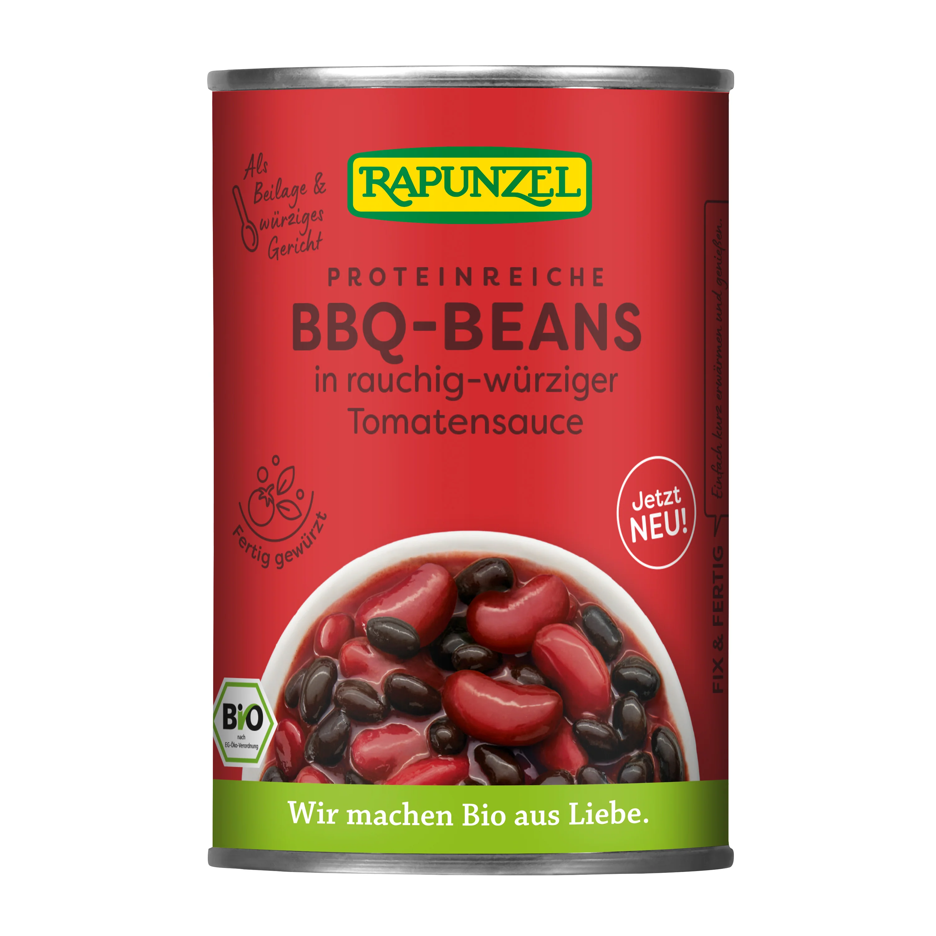 Směs fazolí sterilovaná  Barbecue 400 g BIO   RAPUNZEL