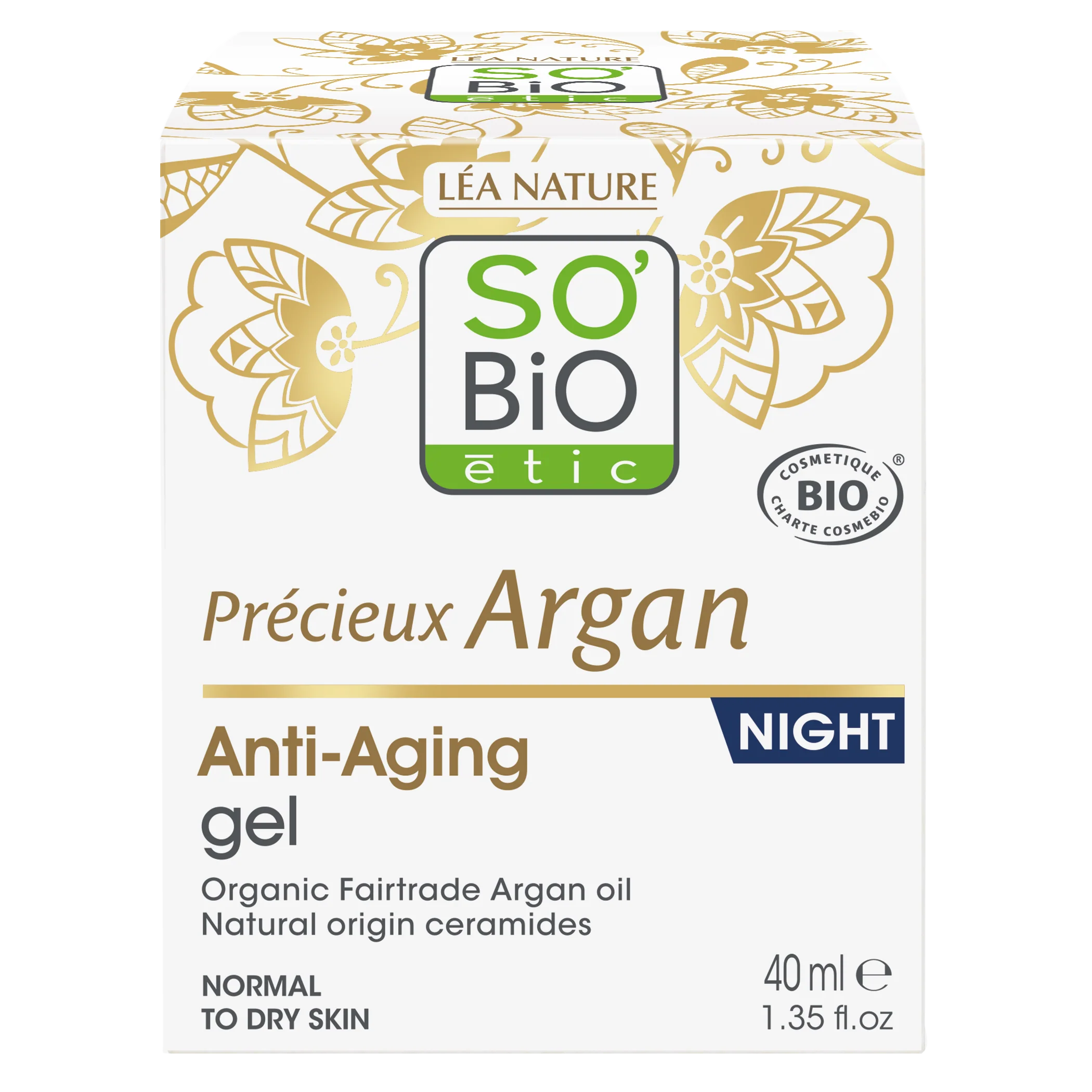 SO’BiO étic Anti-age Precieux Argan Gel noční BIO (50 ml)