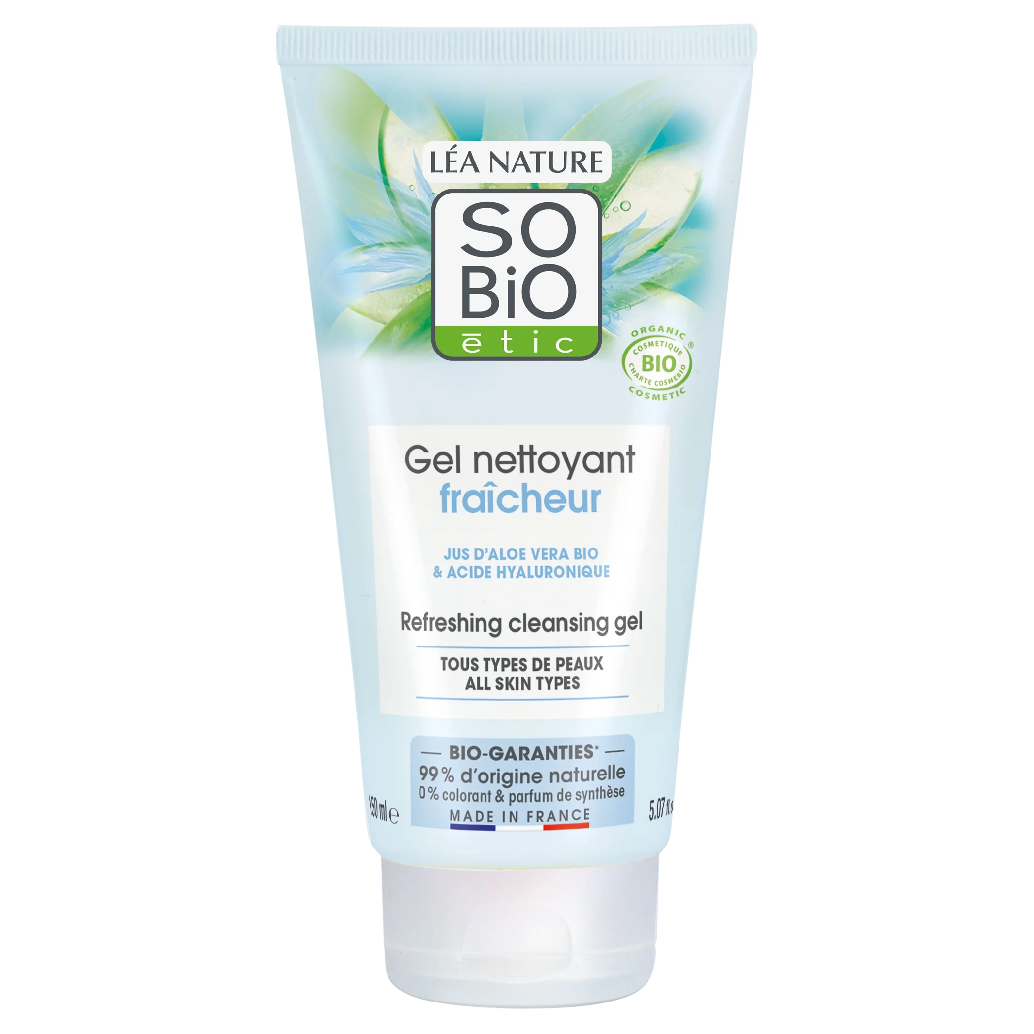 SO’BiO étic Gel mycí hydratační Aloe vera BIO (150 ml)
