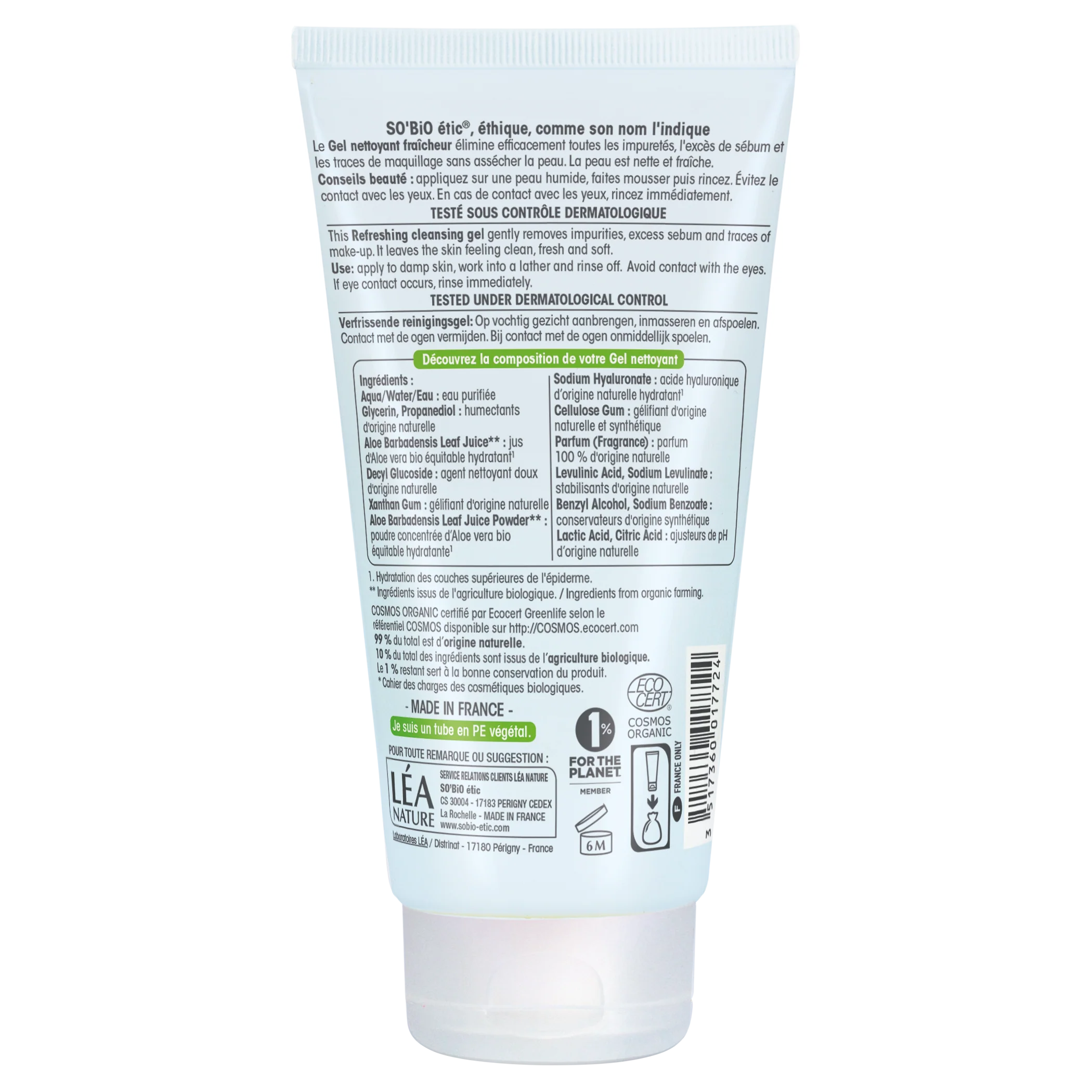 SO’BiO étic Gel mycí hydratační Aloe vera BIO (150 ml) - Image 2