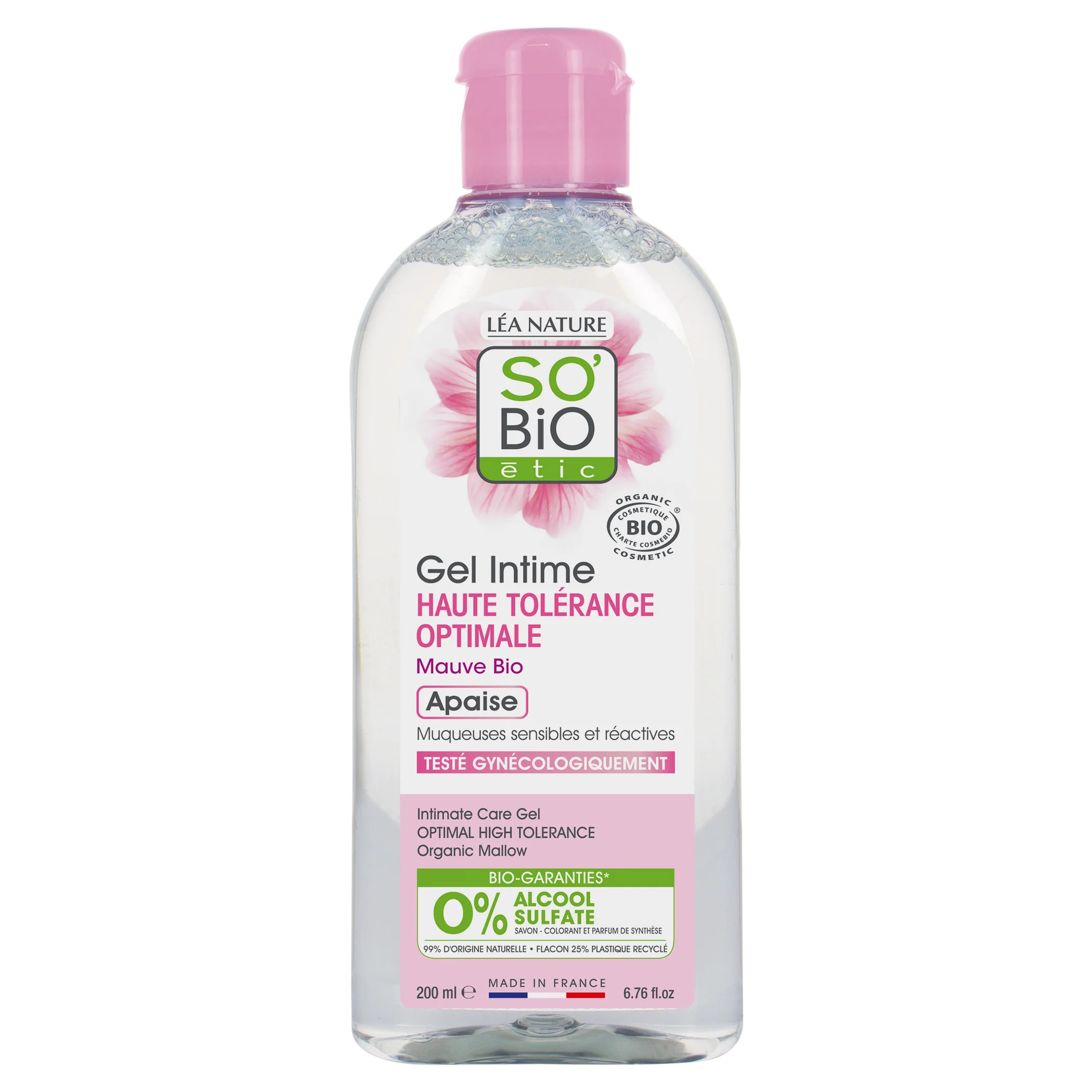 SO’BiO étic Gel mycí pro intimní hygienu hypoalergenní BIO (200 ml)