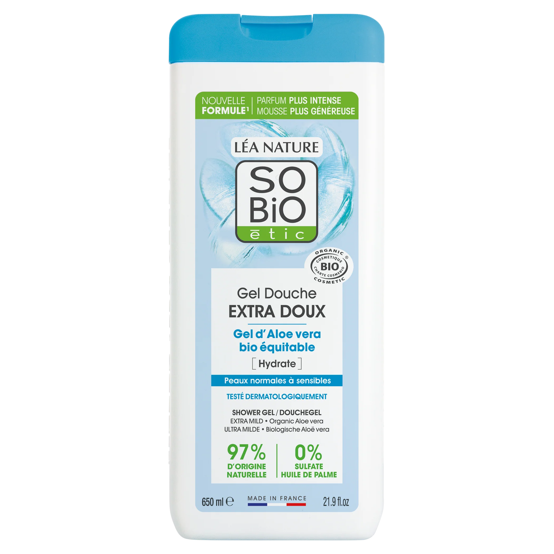 SO’BiO étic Gel sprchový EXTRA JEMNÝ s Aloe vera BIO (650 ml)