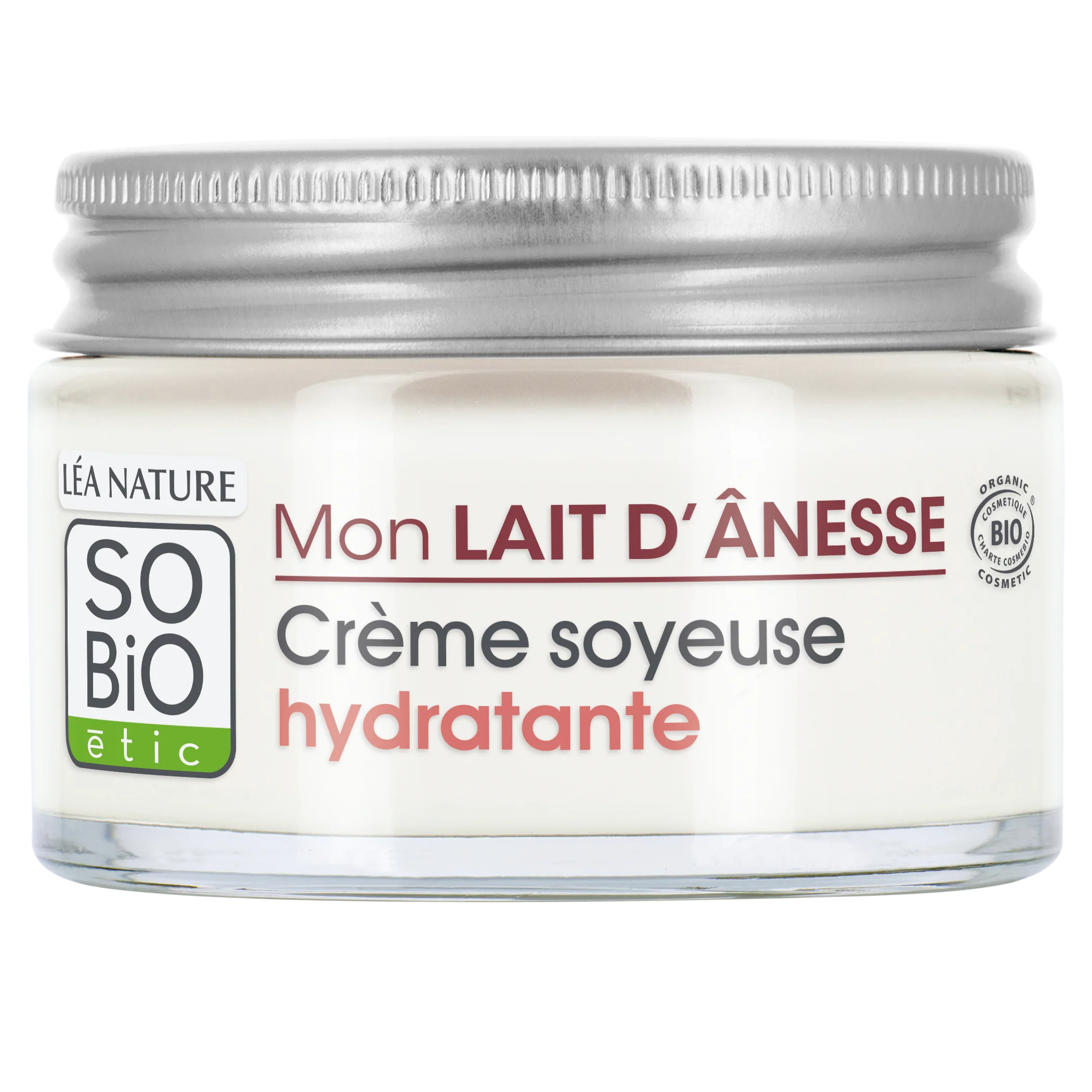 SO’BiO étic Krém hedvábný hydratační s oslím mlékem BIO (50 ml) - Image 3