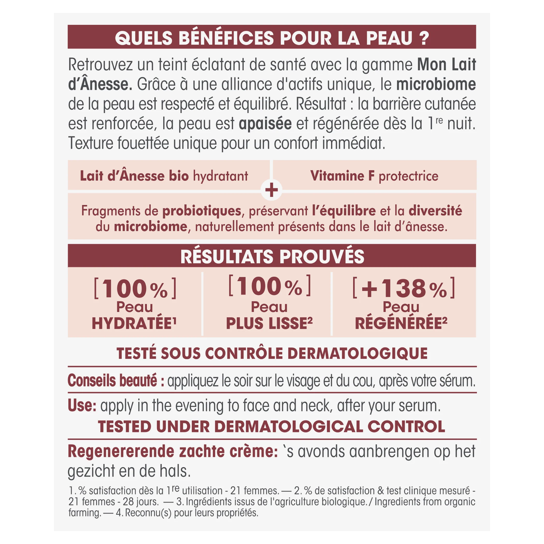 SO’BiO étic Krém noční regenerační s oslím mlékem BIO (50 ml) - Image 4