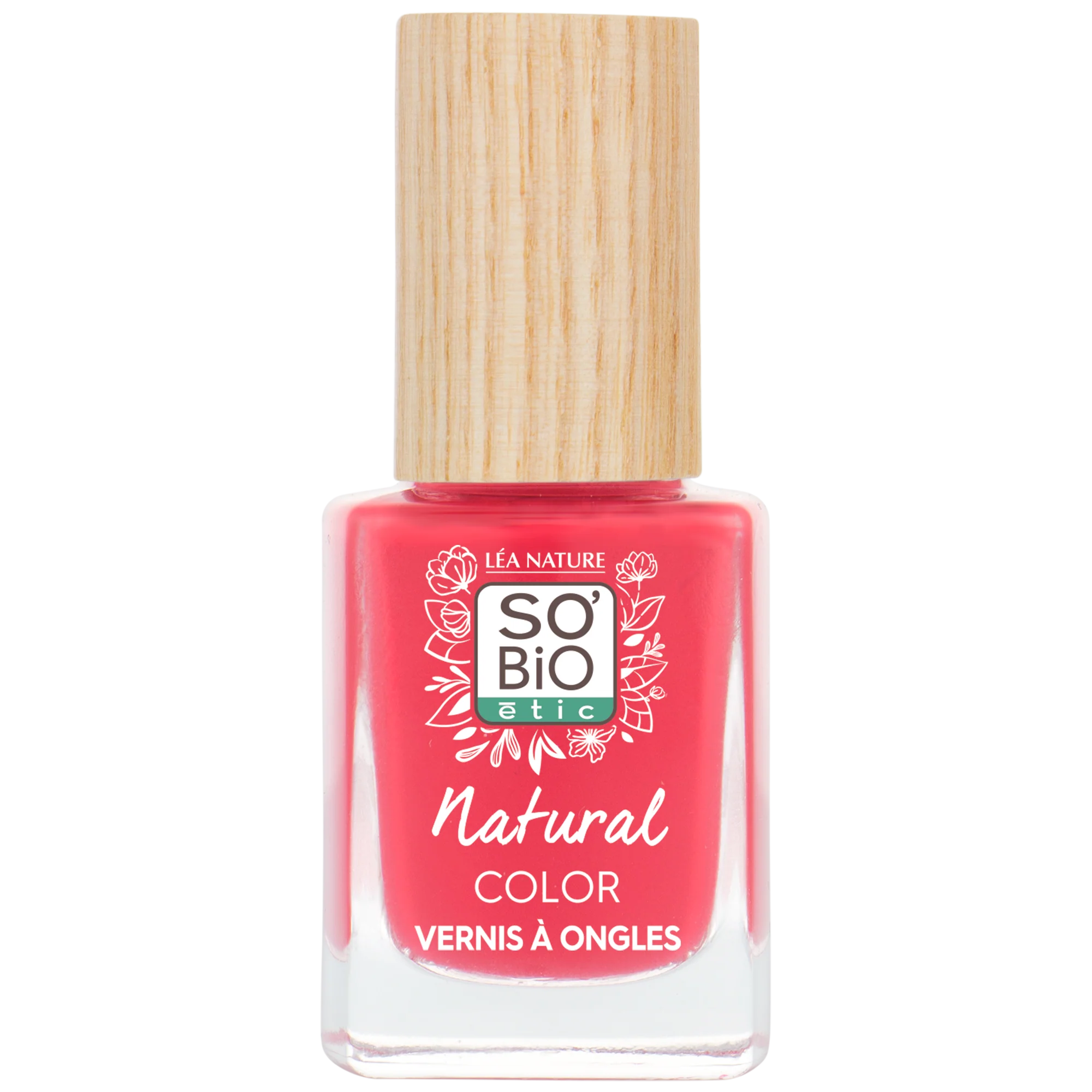 SO’BiO étic Lak na nehty - 35 vibrující korálová (11 ml)