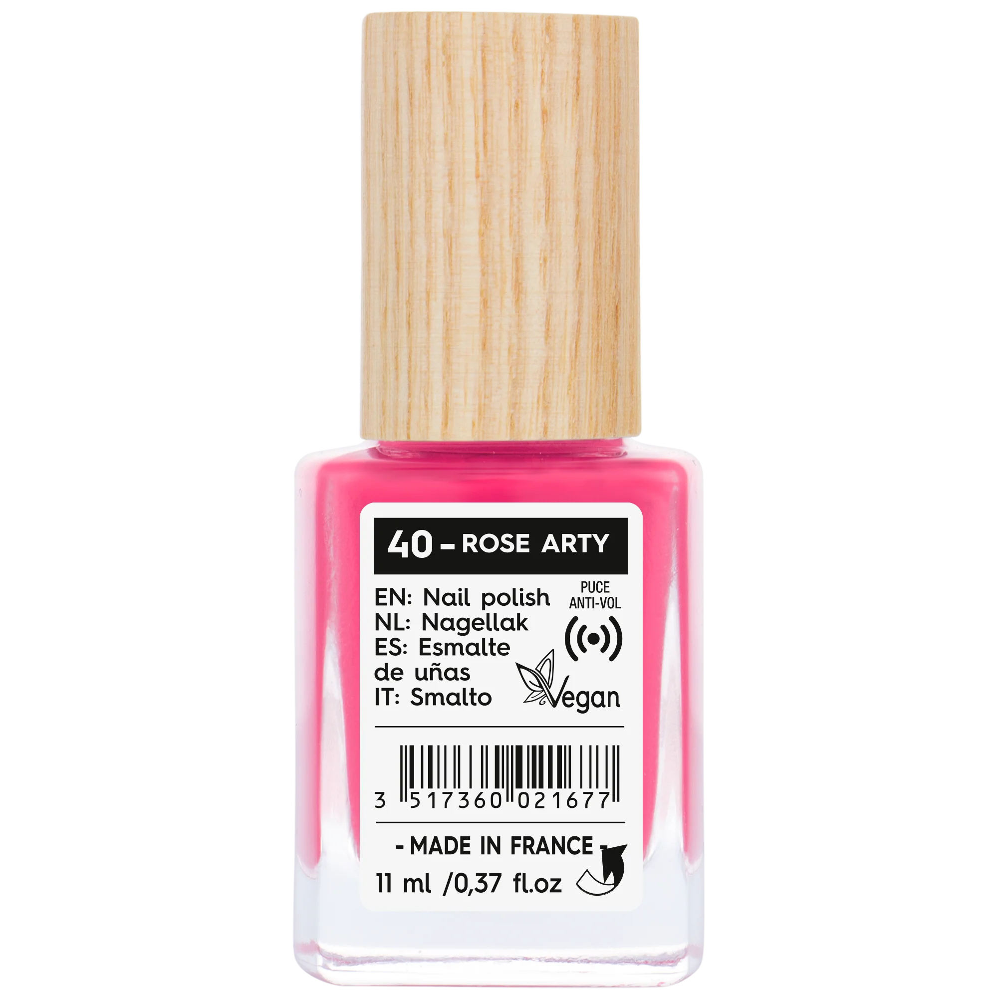 SO’BiO étic Lak na nehty - 40 bohémská růžová (11 ml) - Image 2
