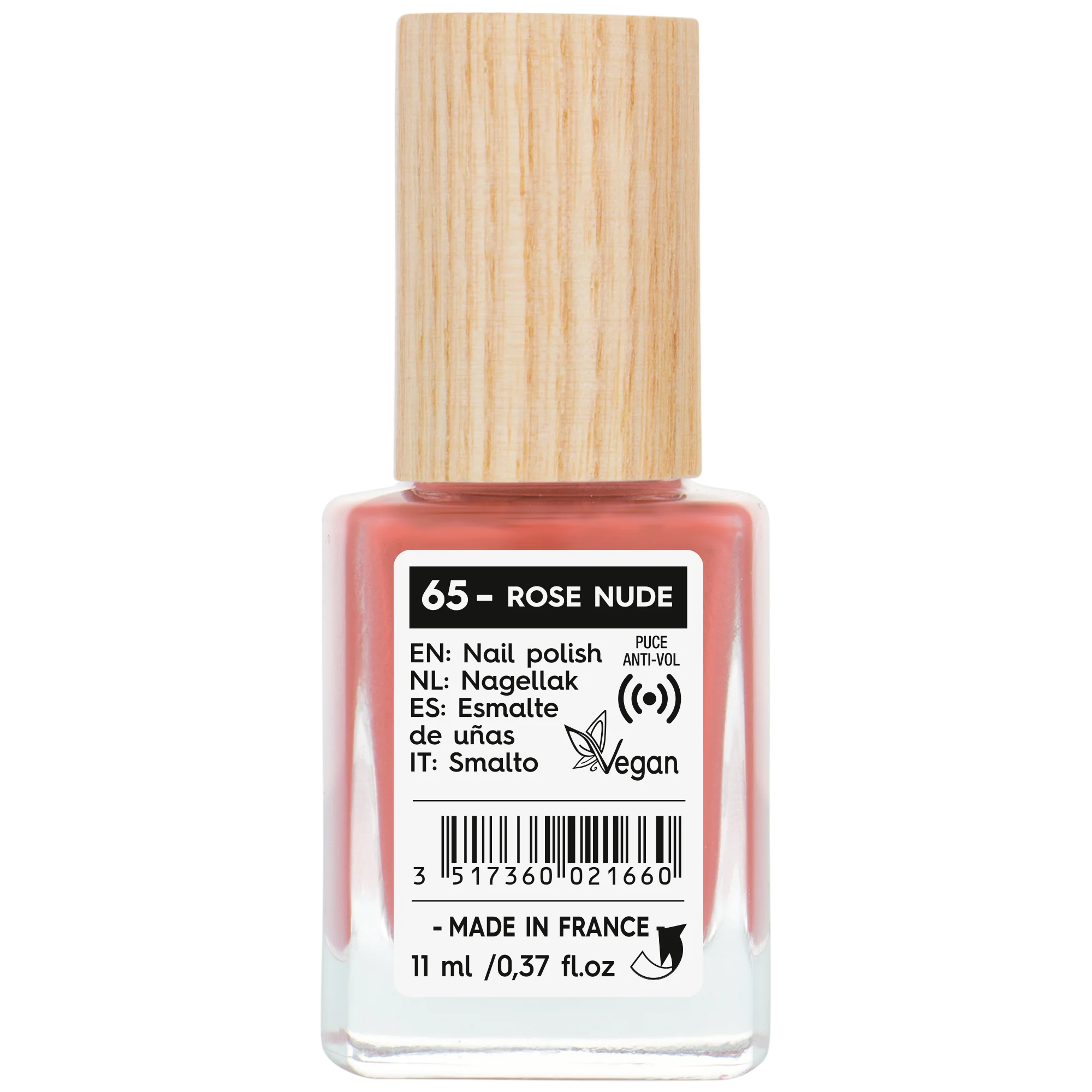 SO’BiO étic Lak na nehty - 65 růžová nude (11 ml) - Image 2