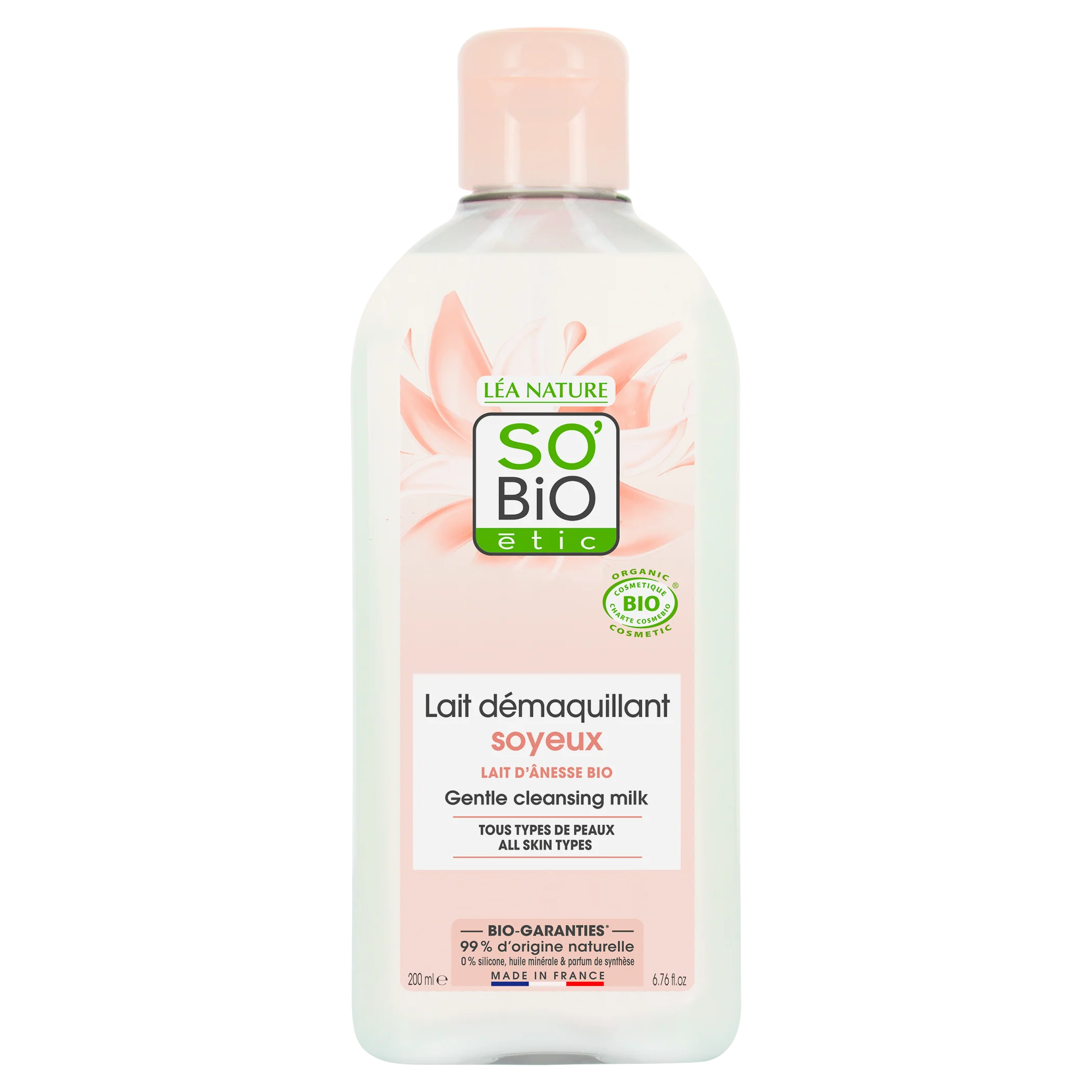 SO’BiO étic Mléko odličovací s obsahem oslího mléka BIO (200 ml) - Image 2