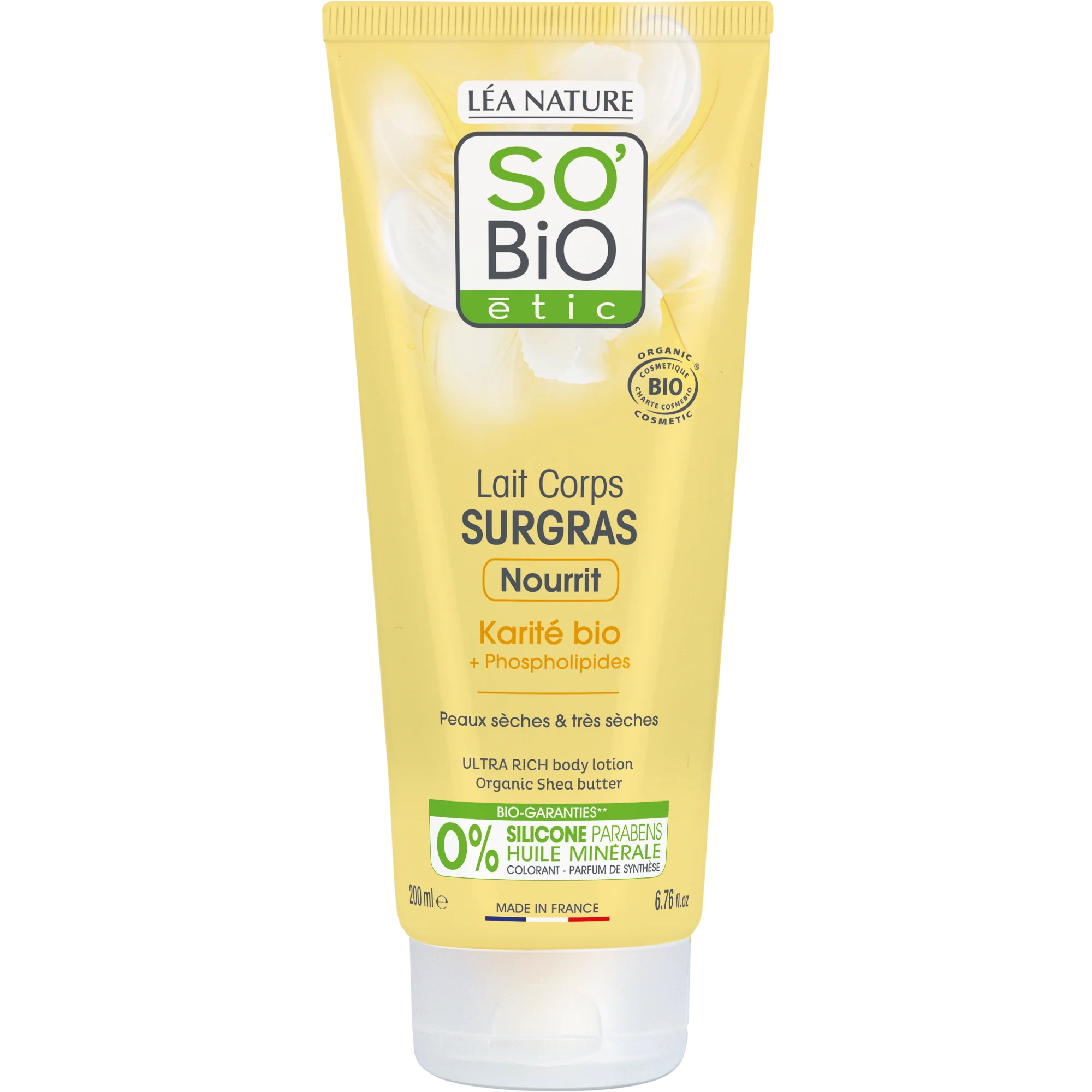 SO’BiO étic Mléko tělové ultra výživné s karité BIO (200 ml)