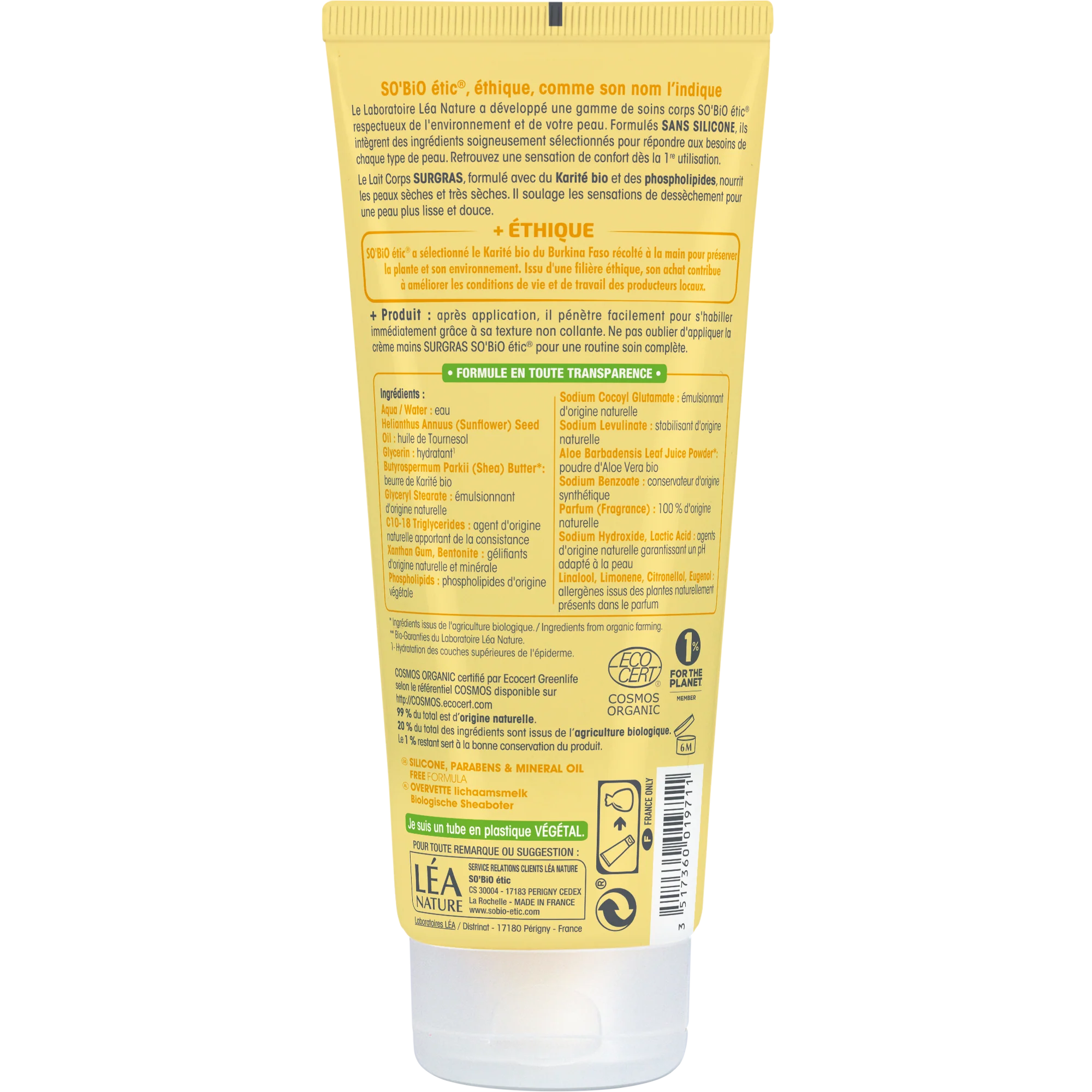 SO’BiO étic Mléko tělové ultra výživné s karité BIO (200 ml) - Image 2