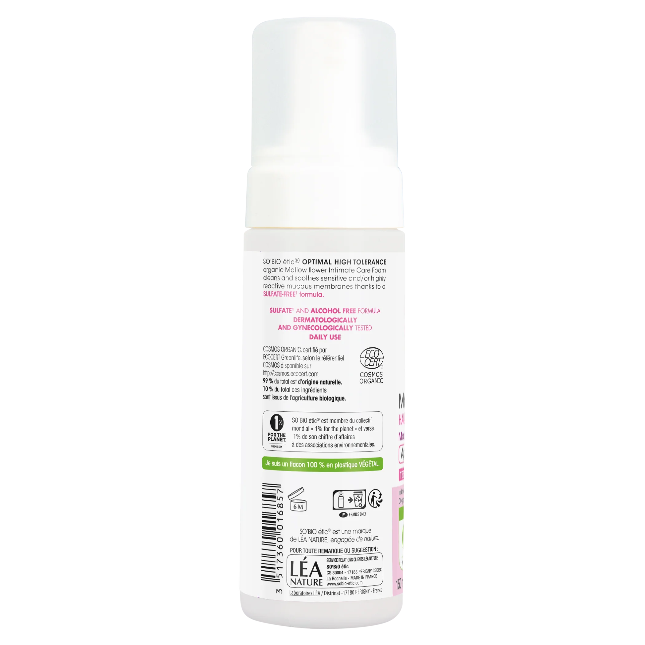 SO’BiO étic Pěna mycí pro intimní hygienu hypoalergenní BIO (150 ml) - Image 2