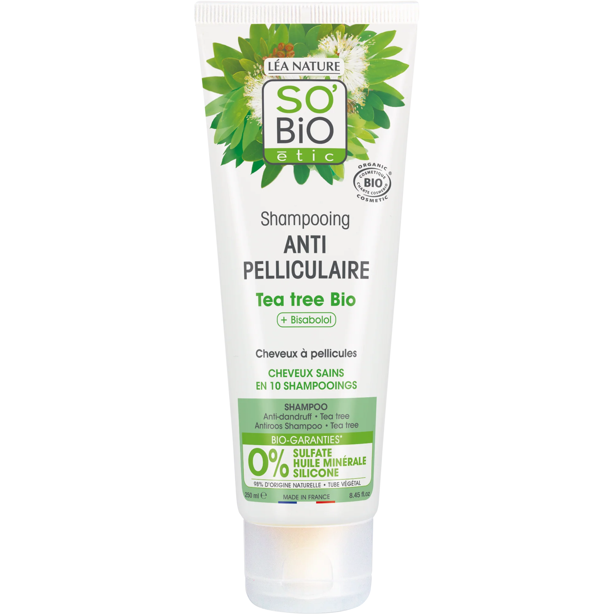 SO’BiO étic Šampon proti lupům s tea tree a bisabololem BIO (250 ml)