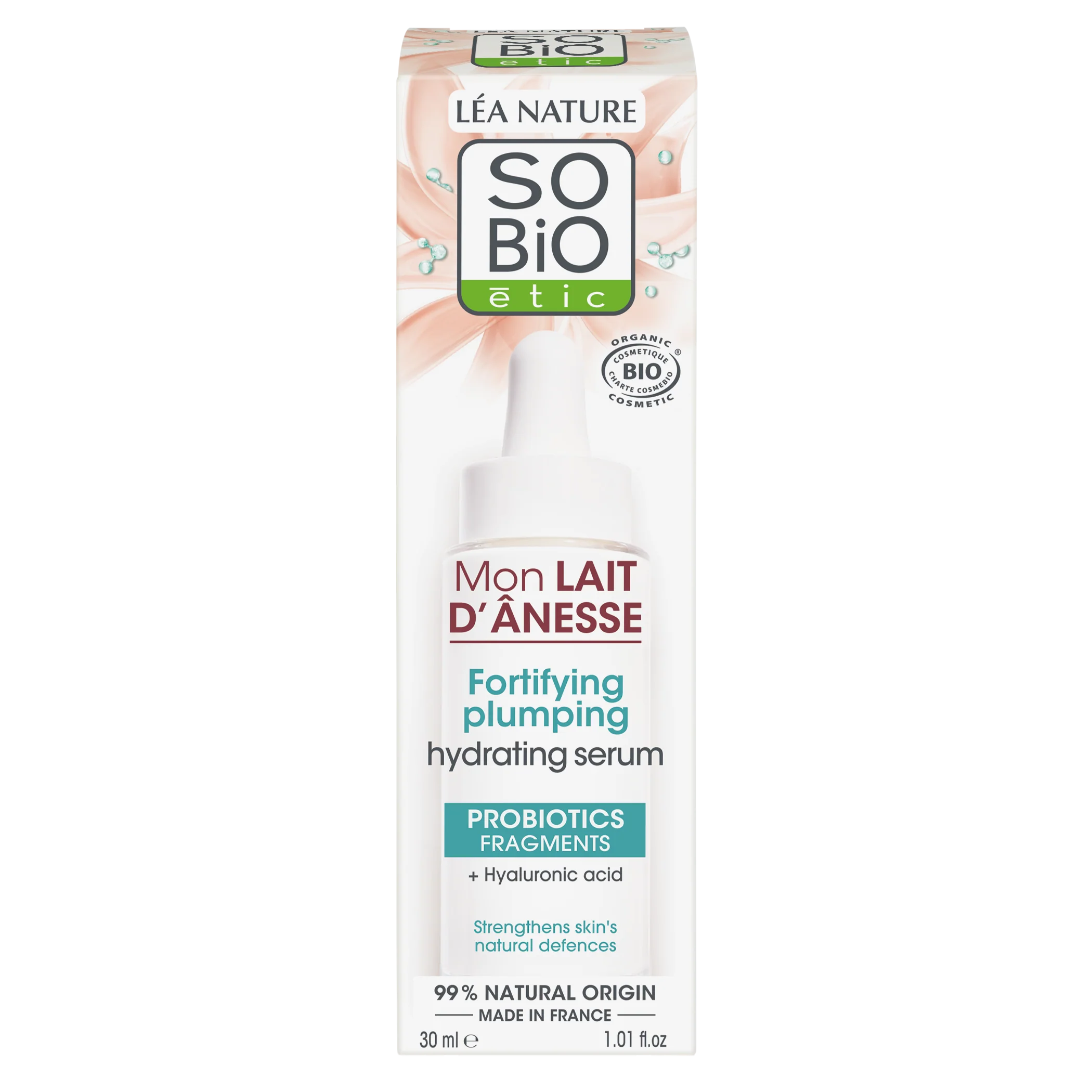 SO’BiO étic Sérum posilující hydratační s oslím mlékem BIO (30 ml) - Image 2