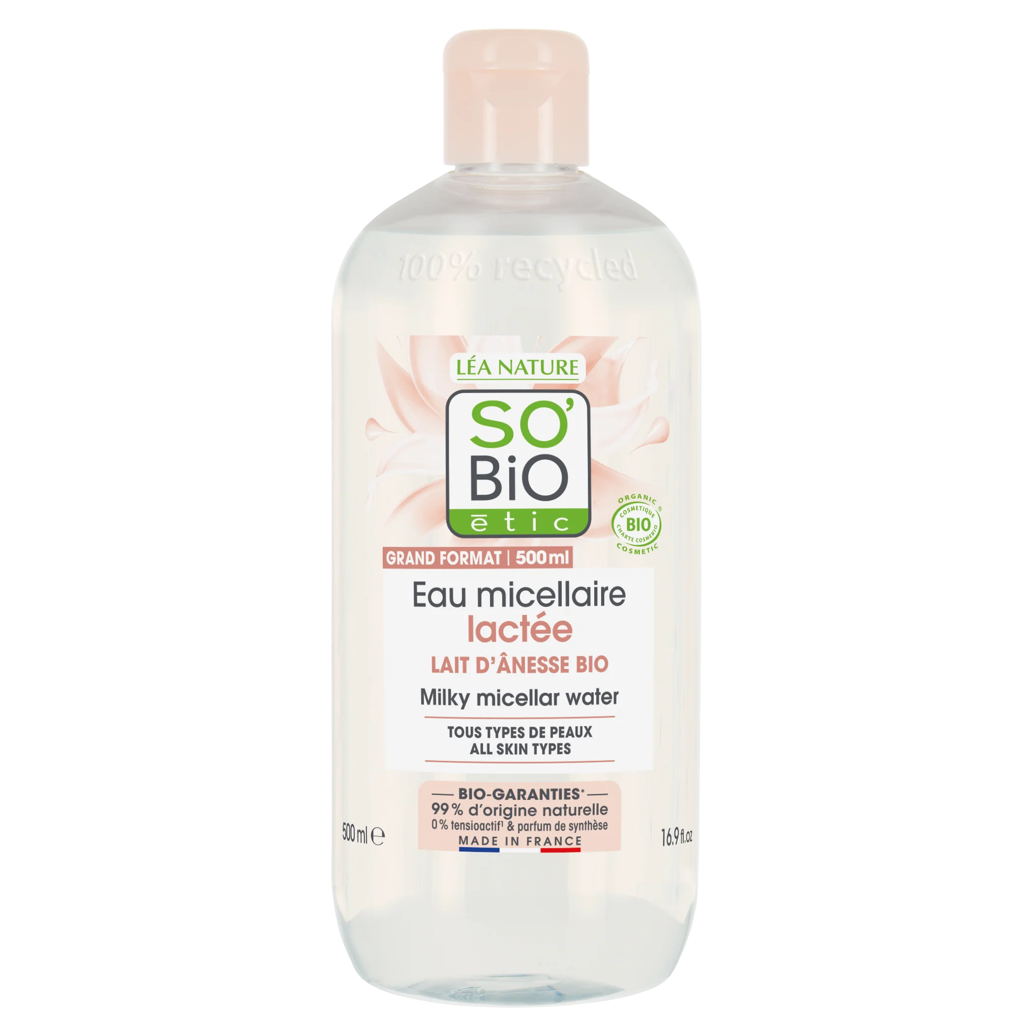 SO’BiO étic Voda micelární s oslím mlékem BIO (500 ml) - Image 2